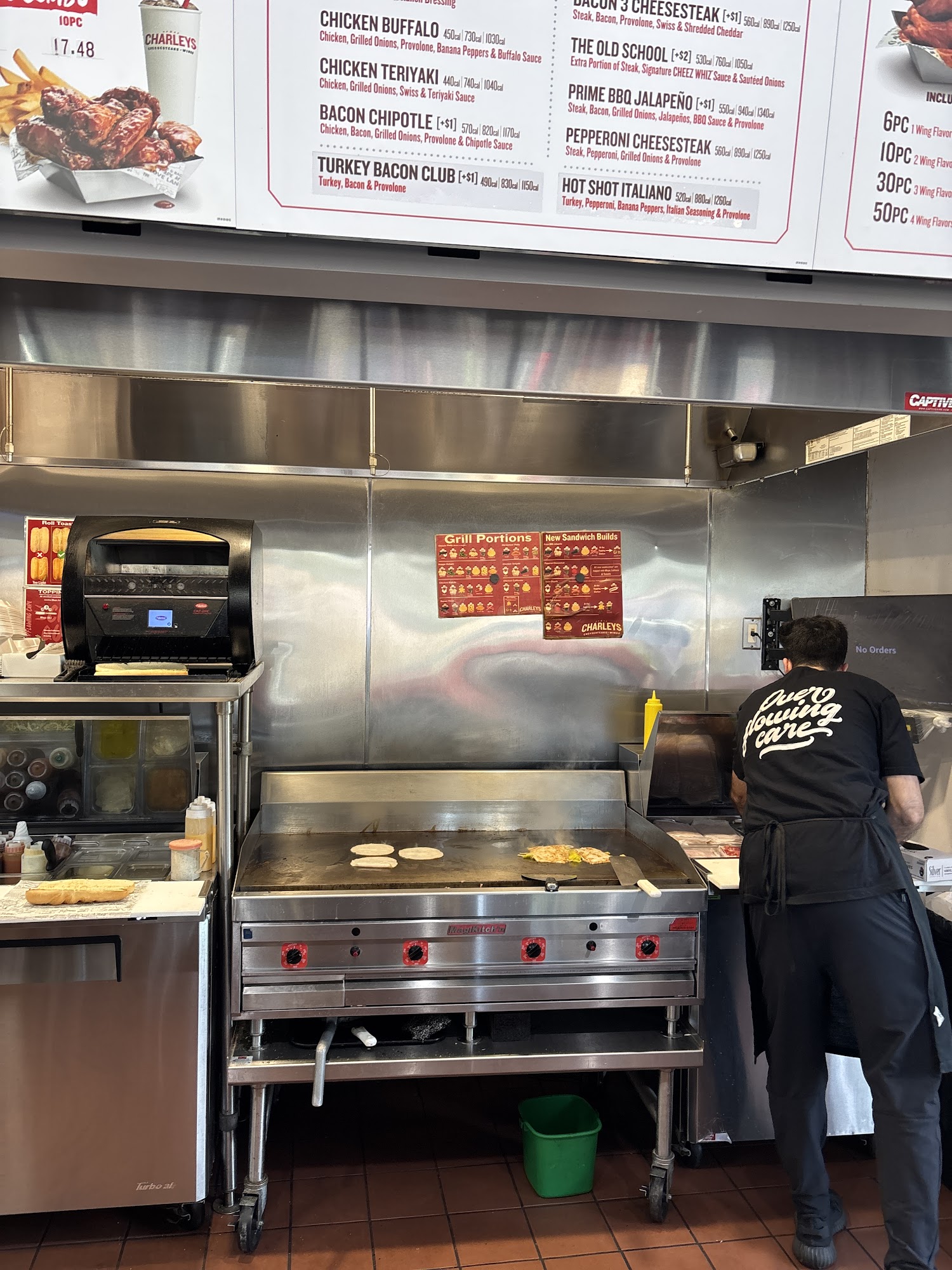 Charleys Cheesesteaks & Wings Menu