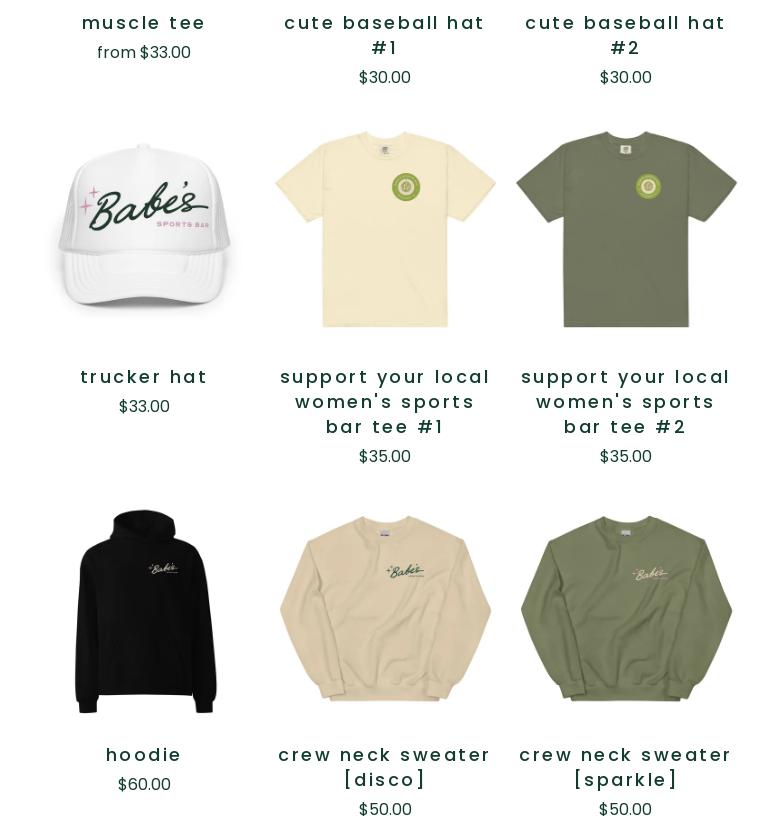 Babe's Sports Bar Menu