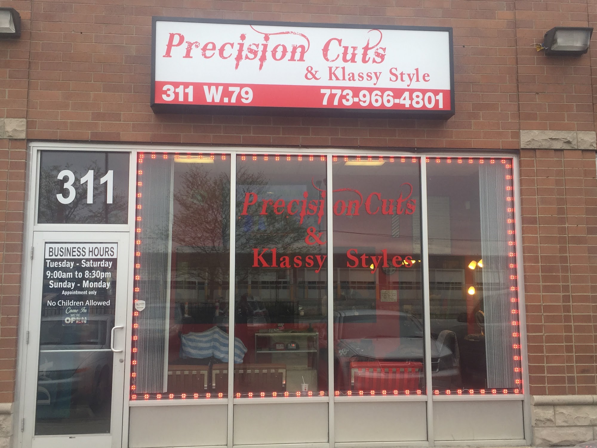 Precision Cuts & Klassy Styles Unisex Salon 311 W 79th St, Chicago Illinois 60620