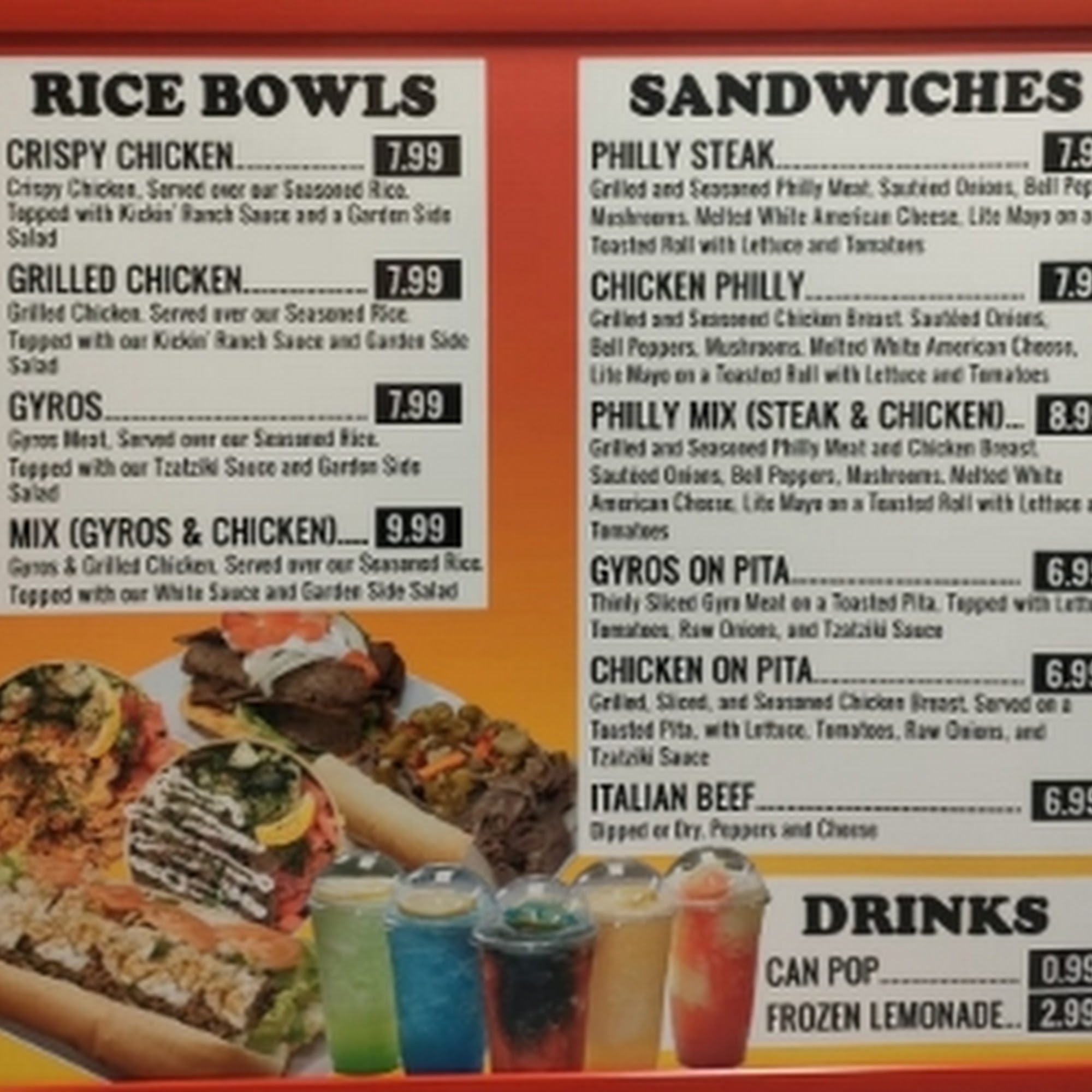 Yummi Express Menu