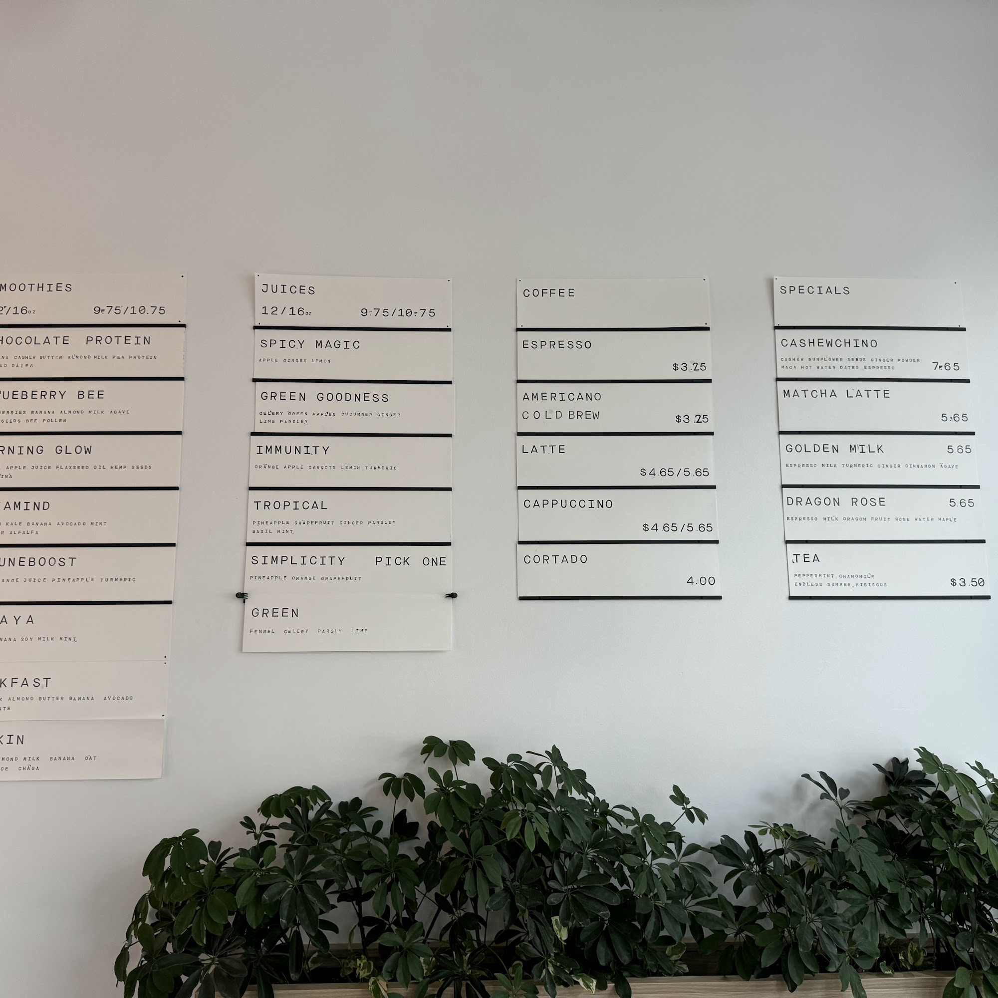 Frera Desserts Menu