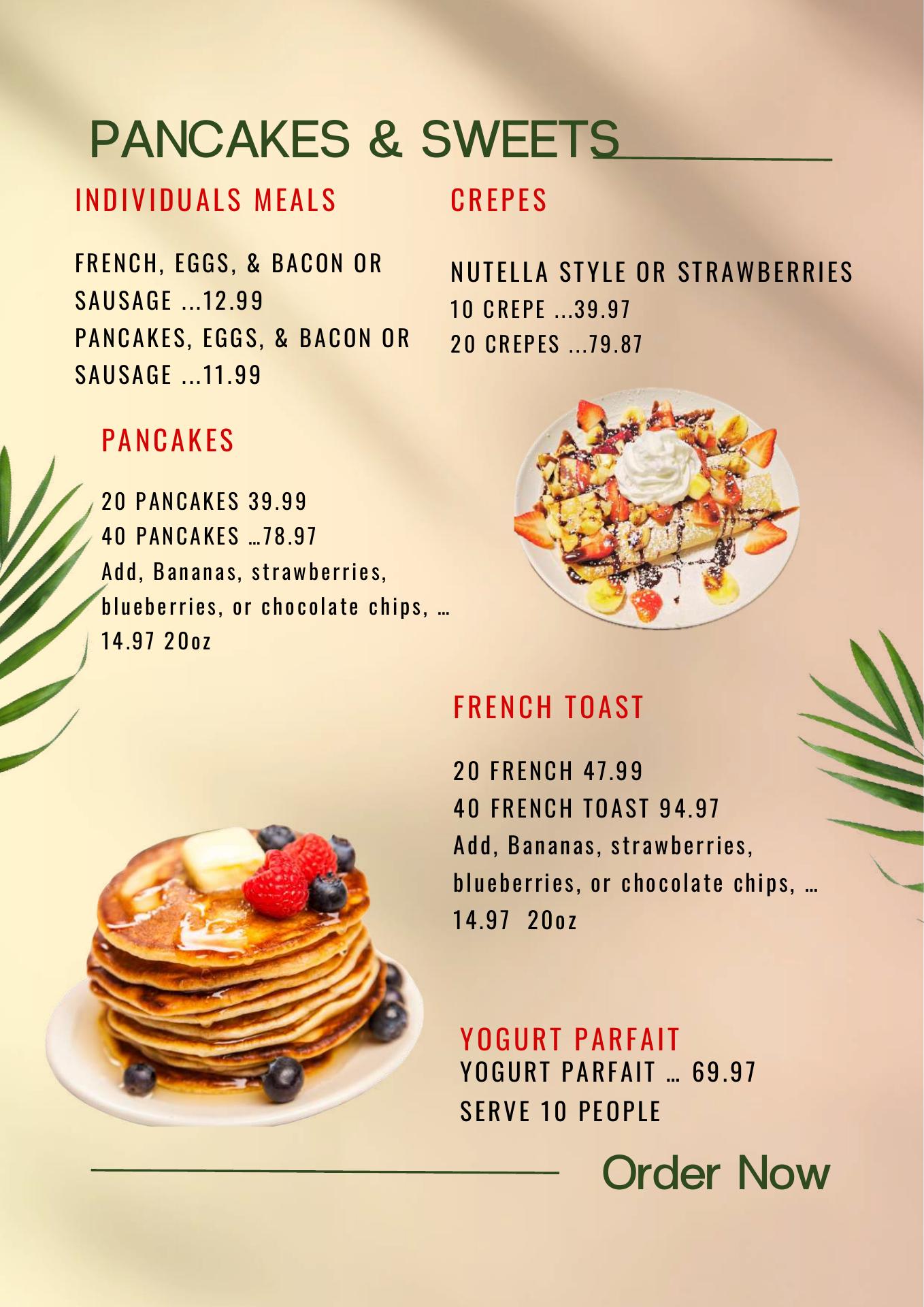 City Bear Cafe Breakfast & Lunch. Menu