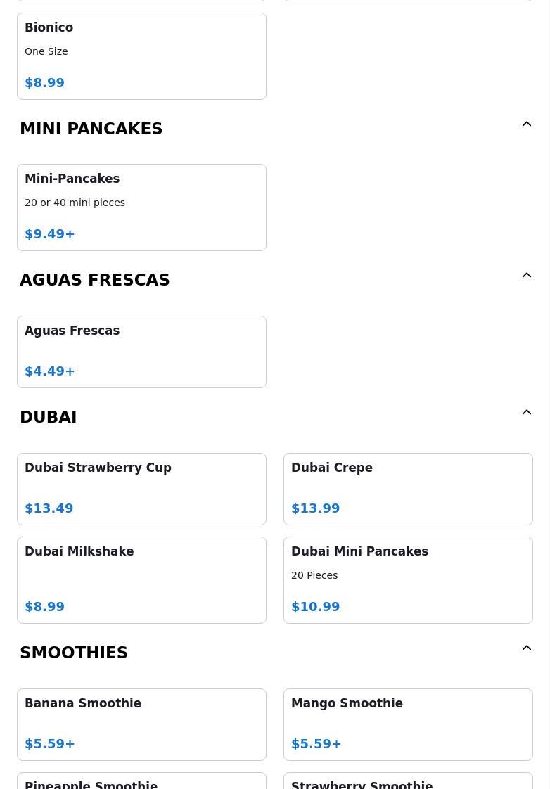 Paleteria Ideal Menu