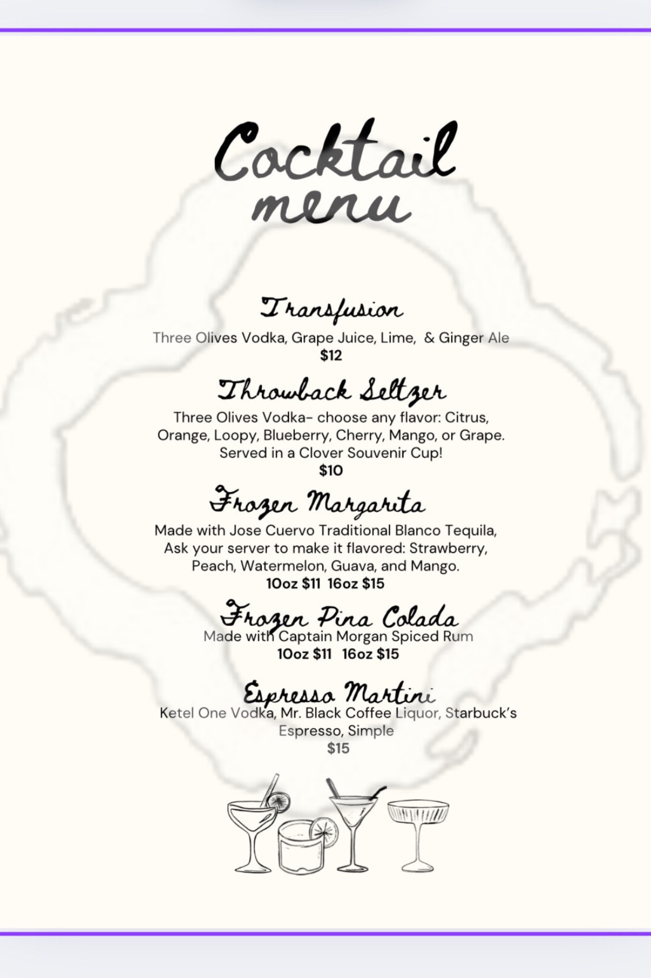 Clover Lincoln Park Menu