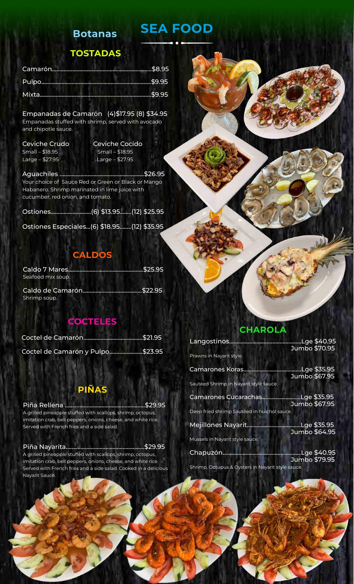 Green Apple Restaurant and Bar Menu