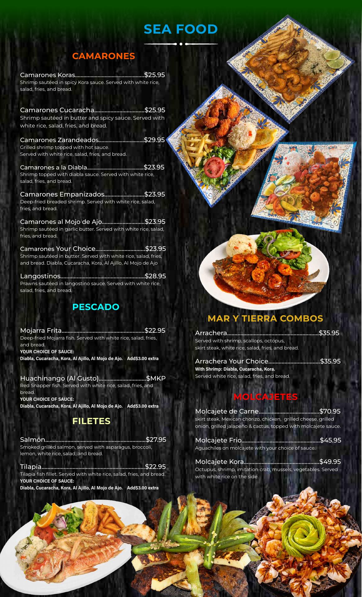 Green Apple Restaurant and Bar Menu