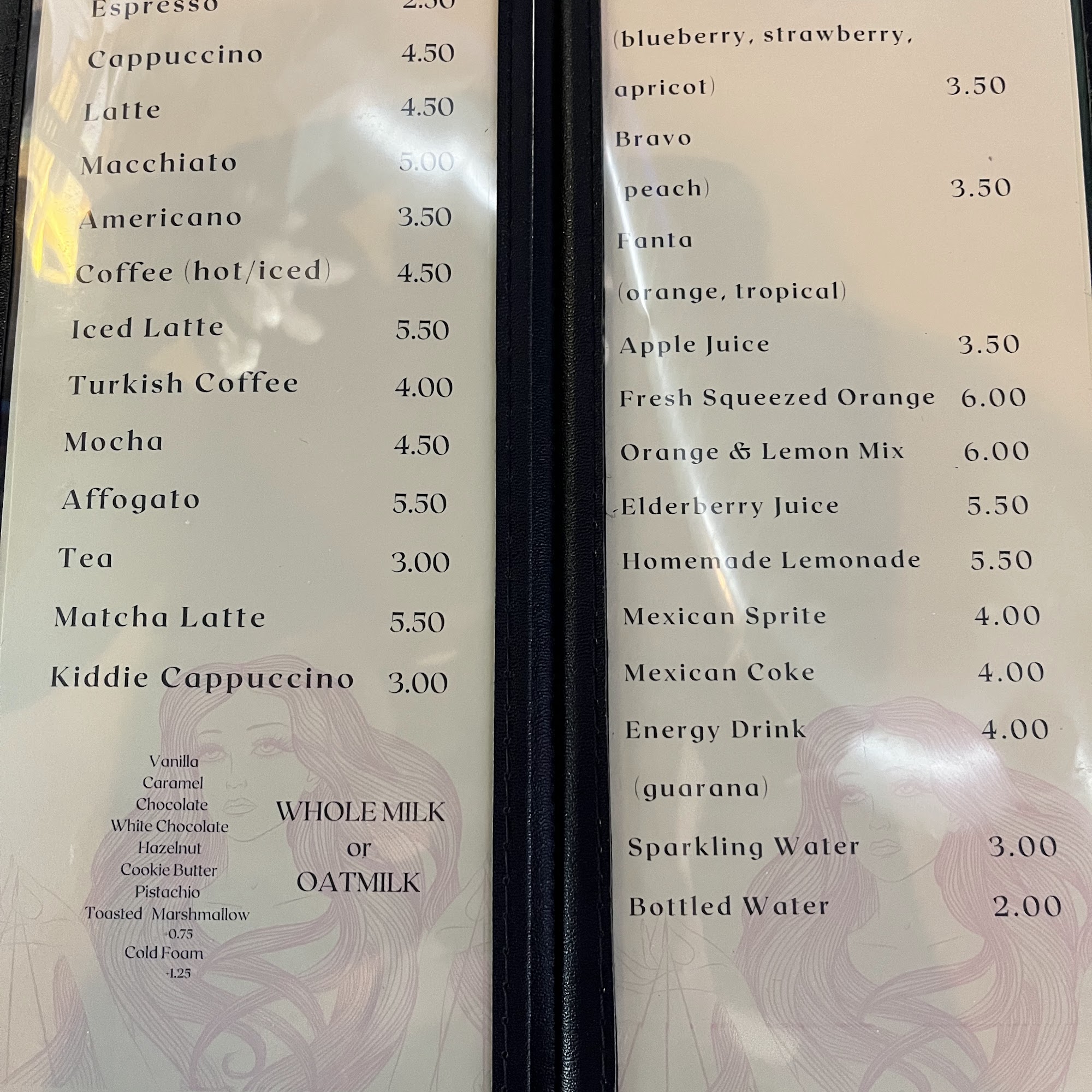 Cafe Libra Menu