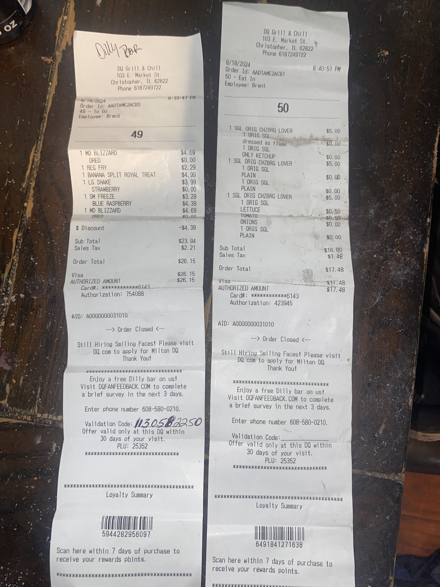 Dairy Queen Grill & Chill Menu