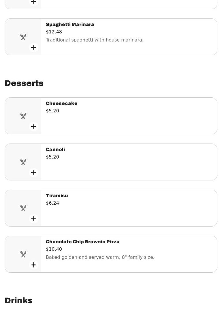 Sopranos Pizzeria & Catering Menu