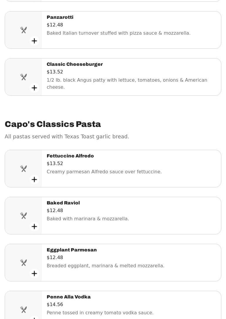 Sopranos Pizzeria & Catering Menu