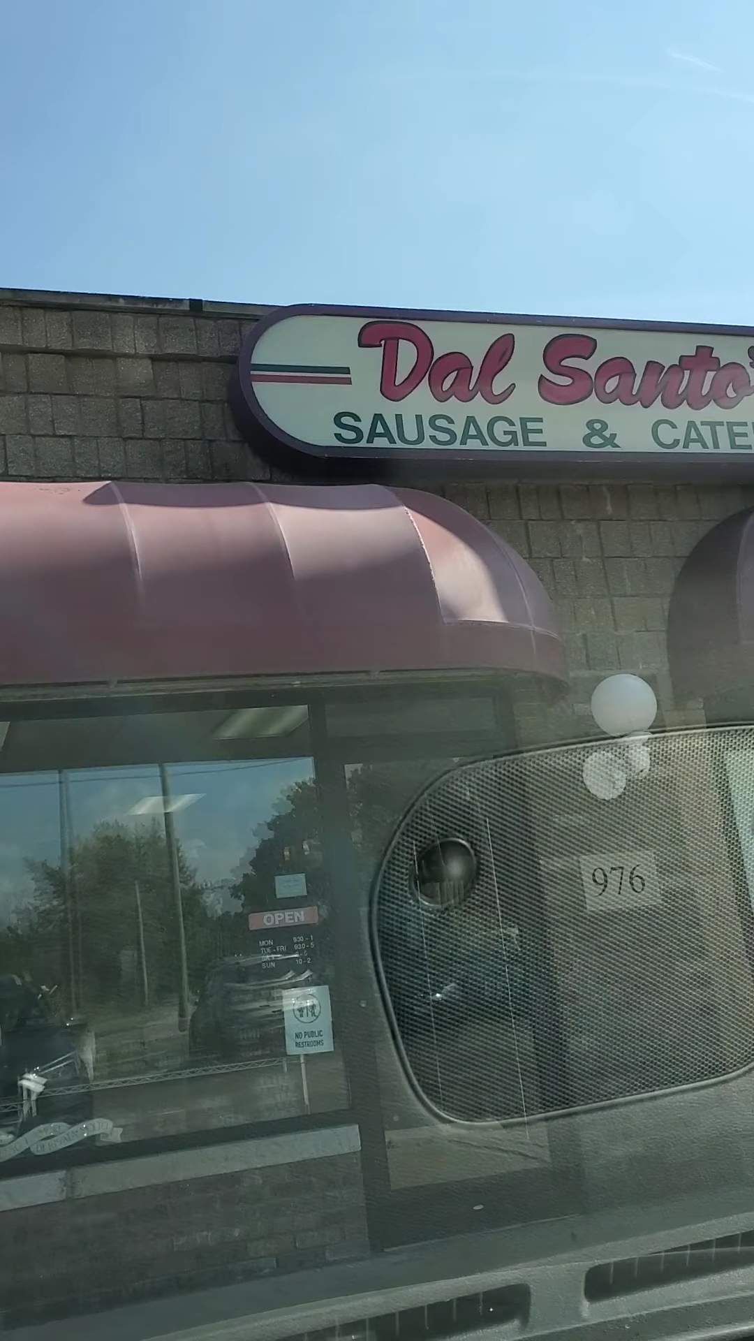 Dal Santo's Italian Sausage Menu