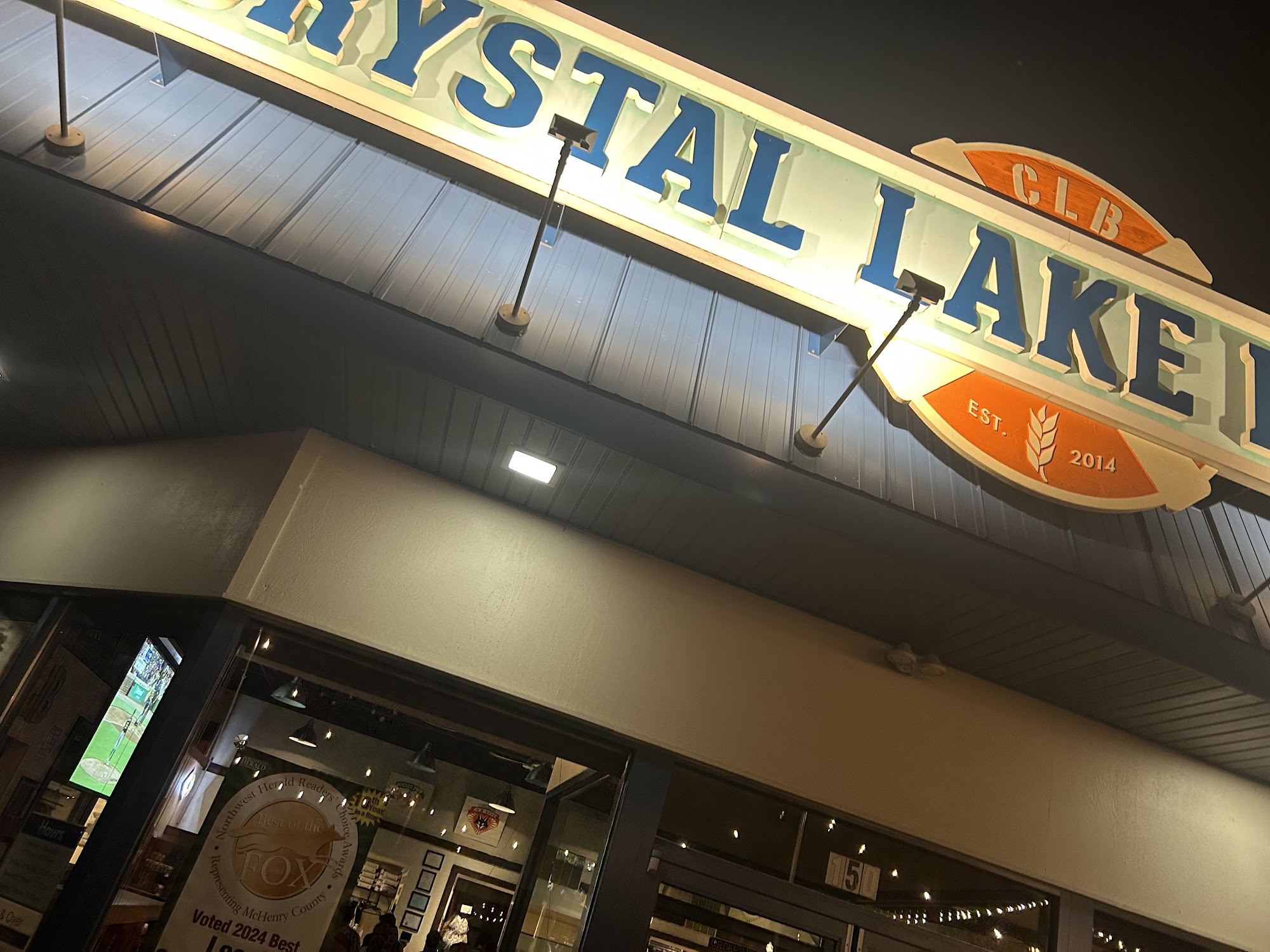 Crystal Lake Brewing Menu