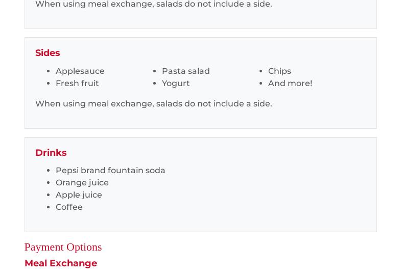 East Side Café Menu