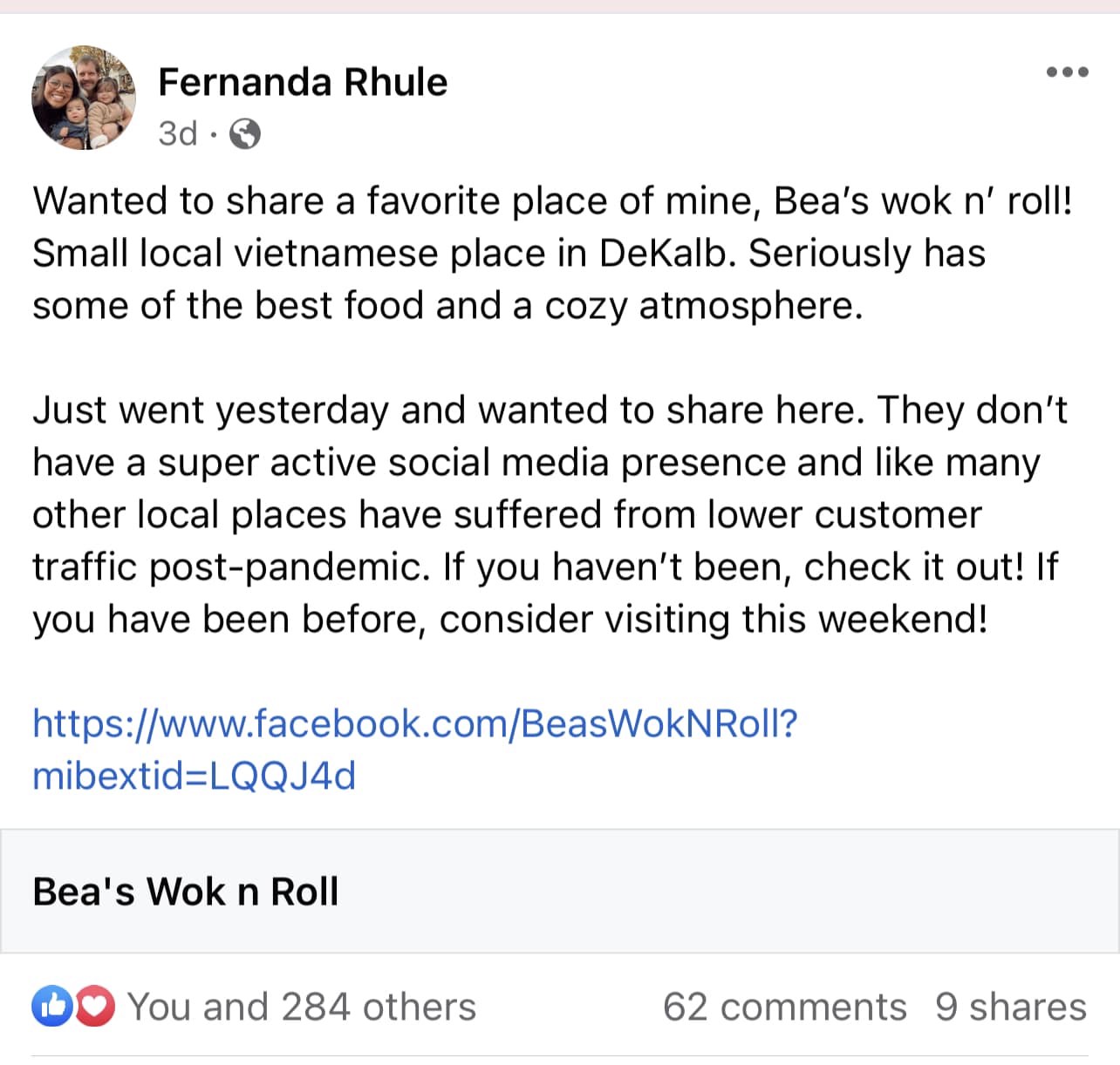 Photo credit: facebook