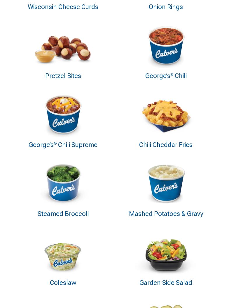 Culver’s Menu