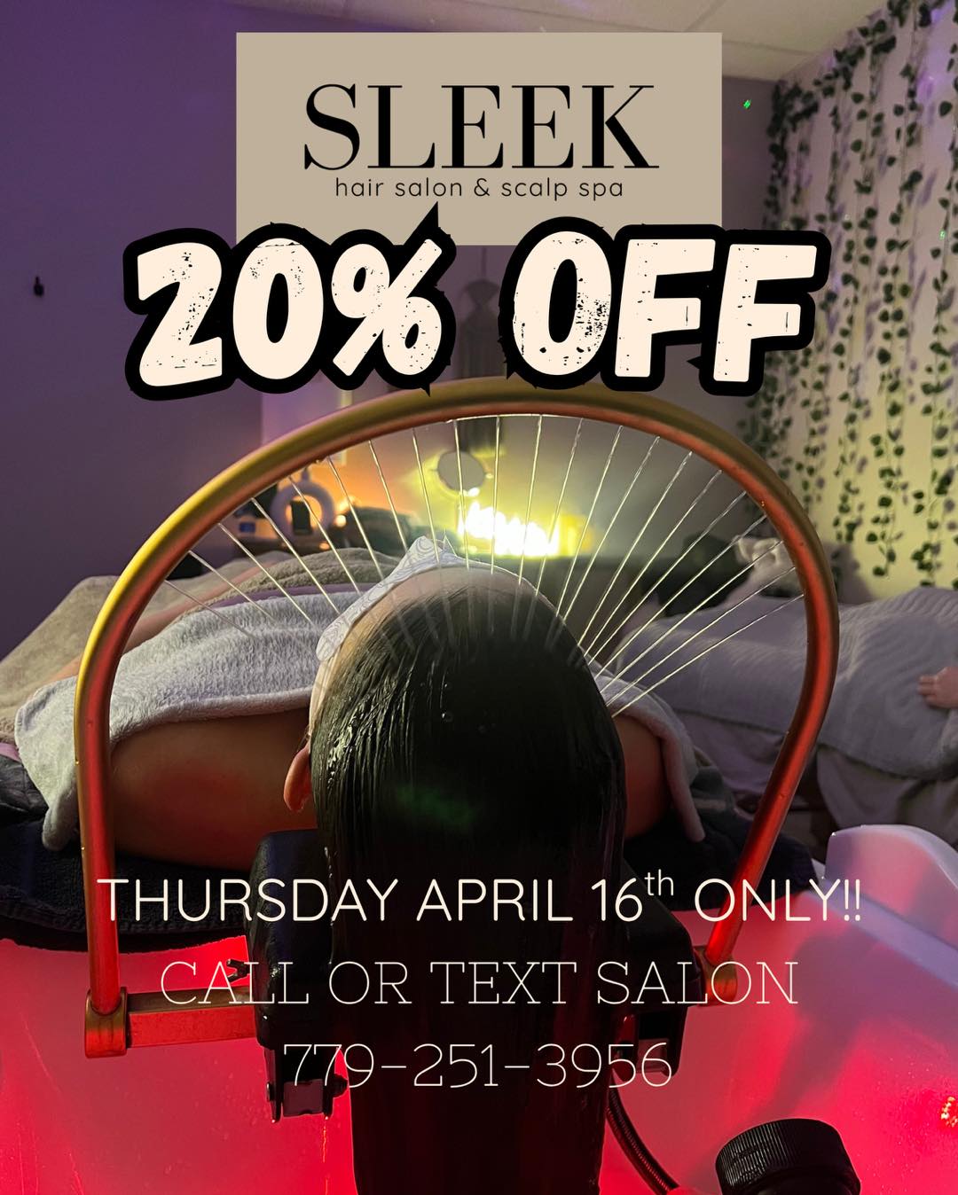 Sleek Hair Salon & Scalp Spa 105 E 1st St #100/110, Dixon Illinois 61021