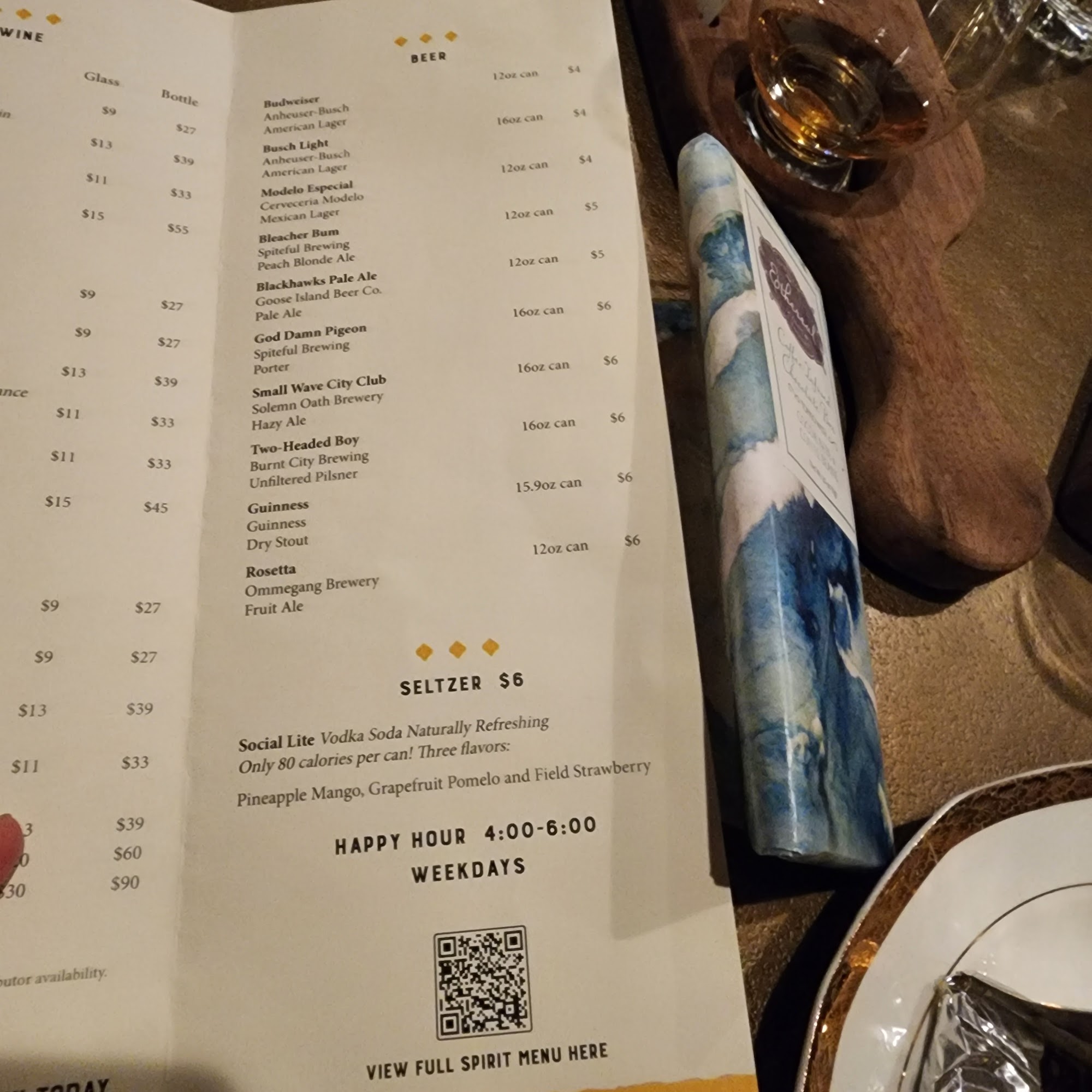 The Distance Social Menu