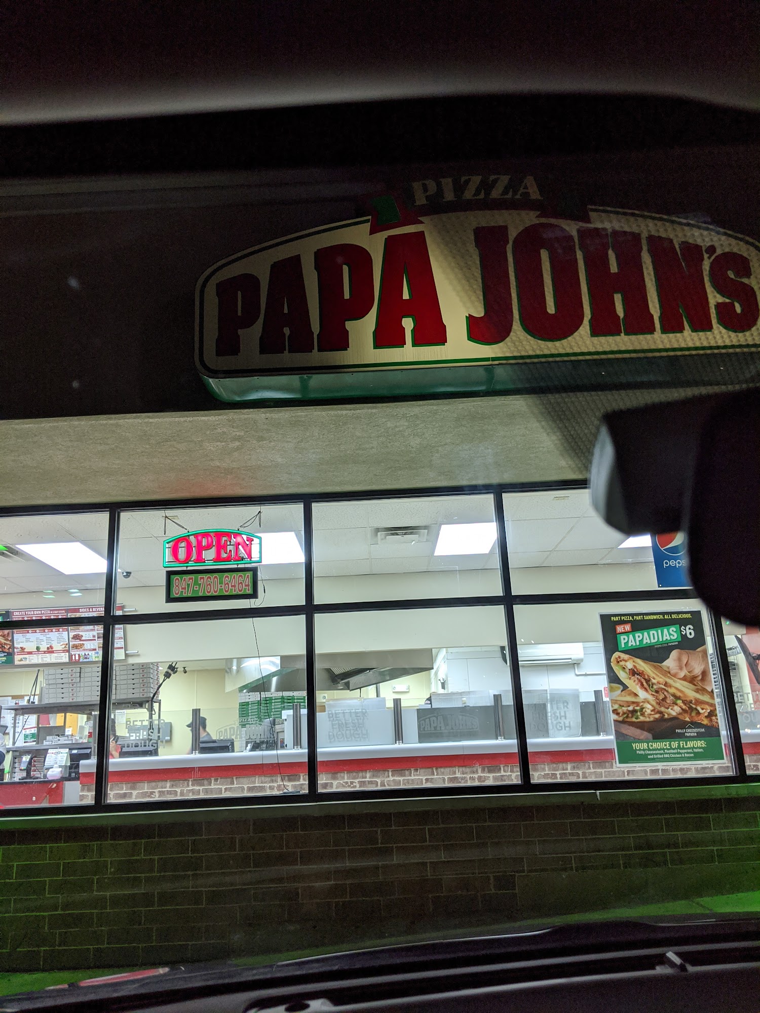 Papa Johns Pizza Menu