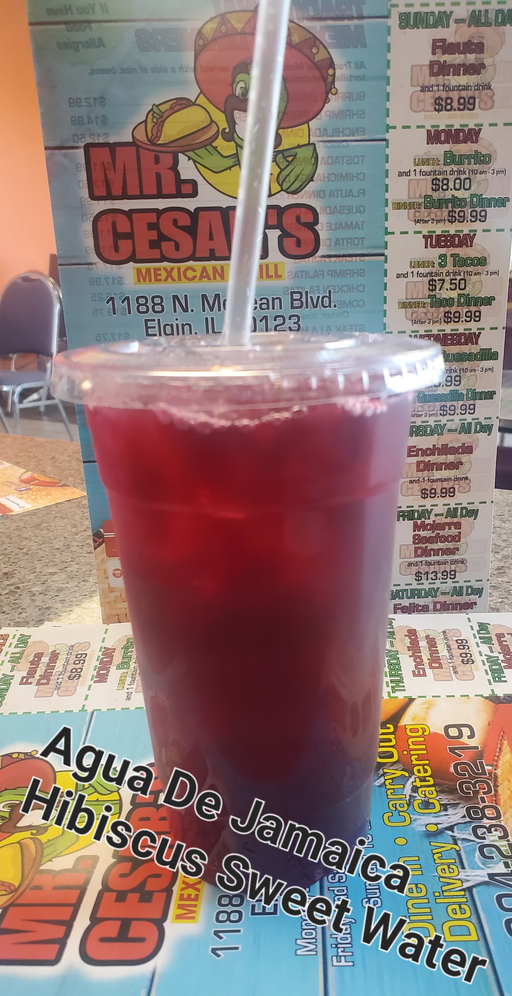 Mr.Cesar's Mexican Grill Menu