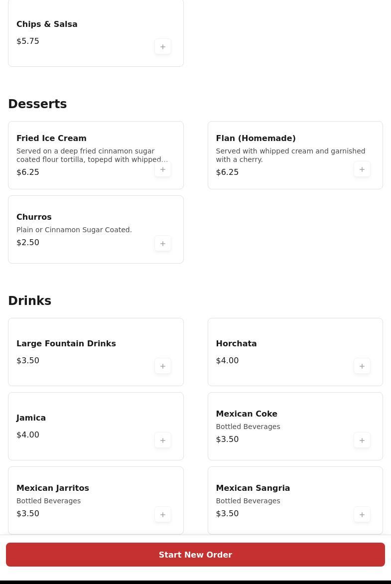 Mr.Cesar's Mexican Grill Menu