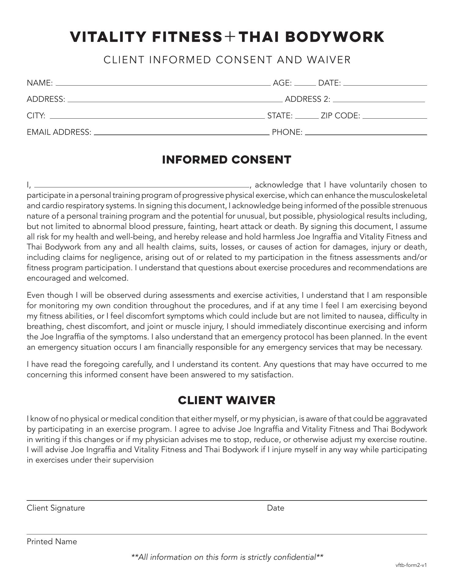 Vitality Fitness & Thai Bodywork