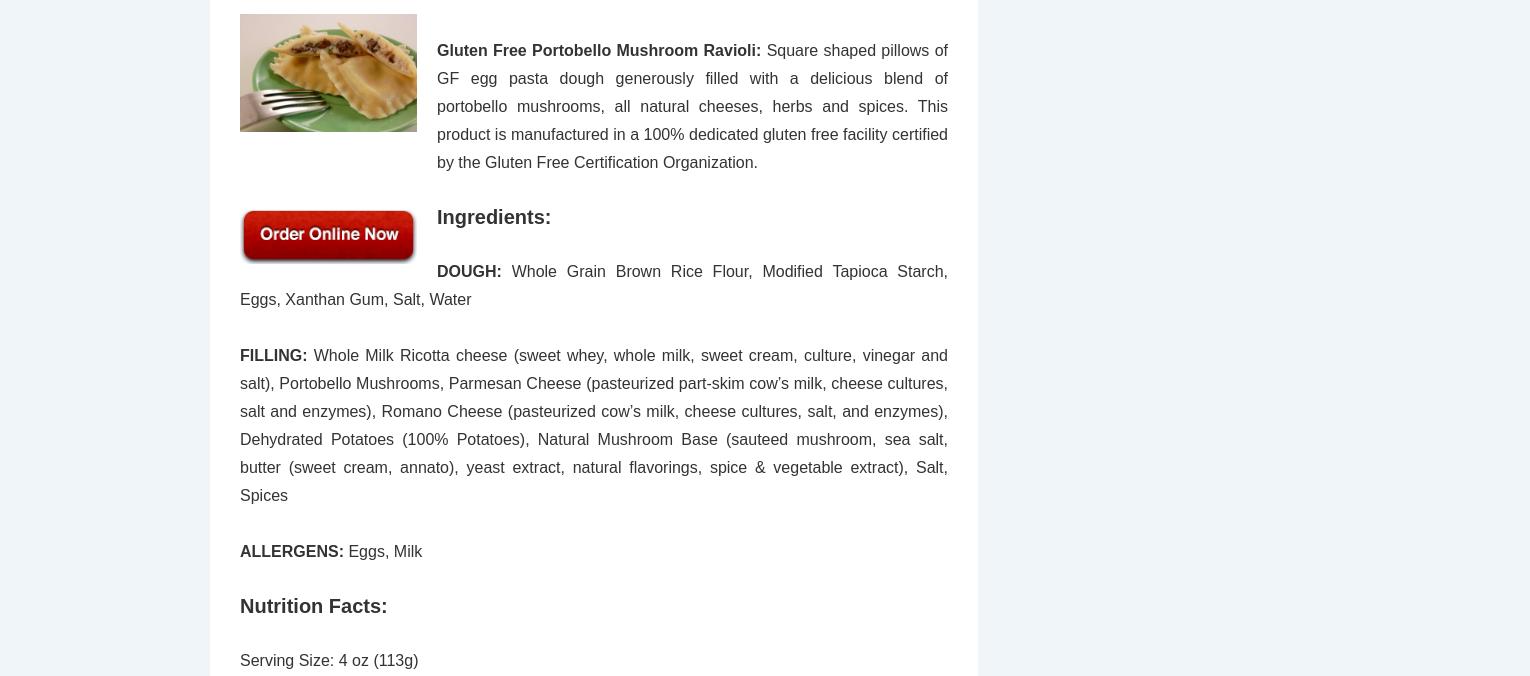 Leo’s Gluten Free Menu