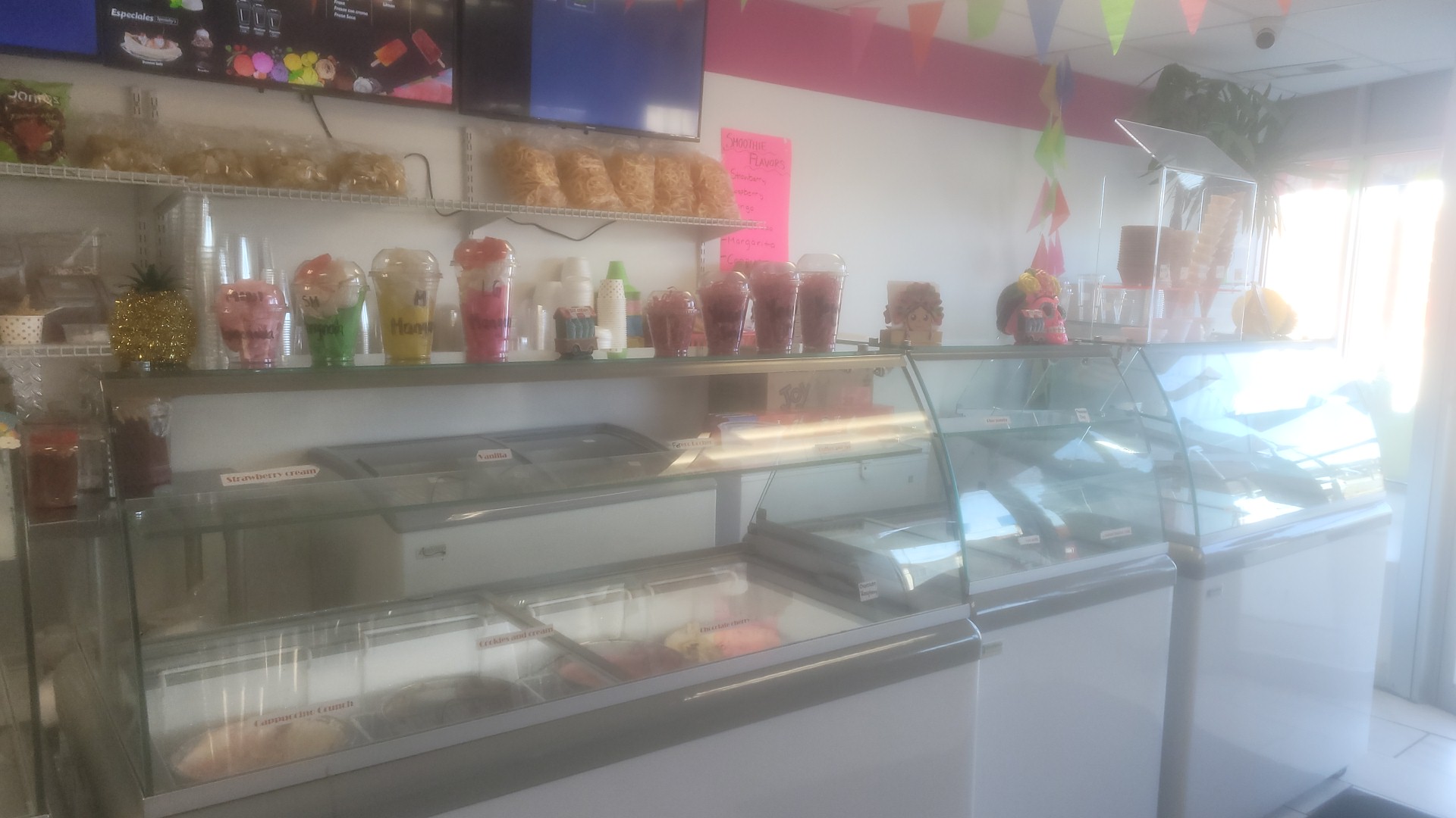 Luna's Ice Cream Place Menu