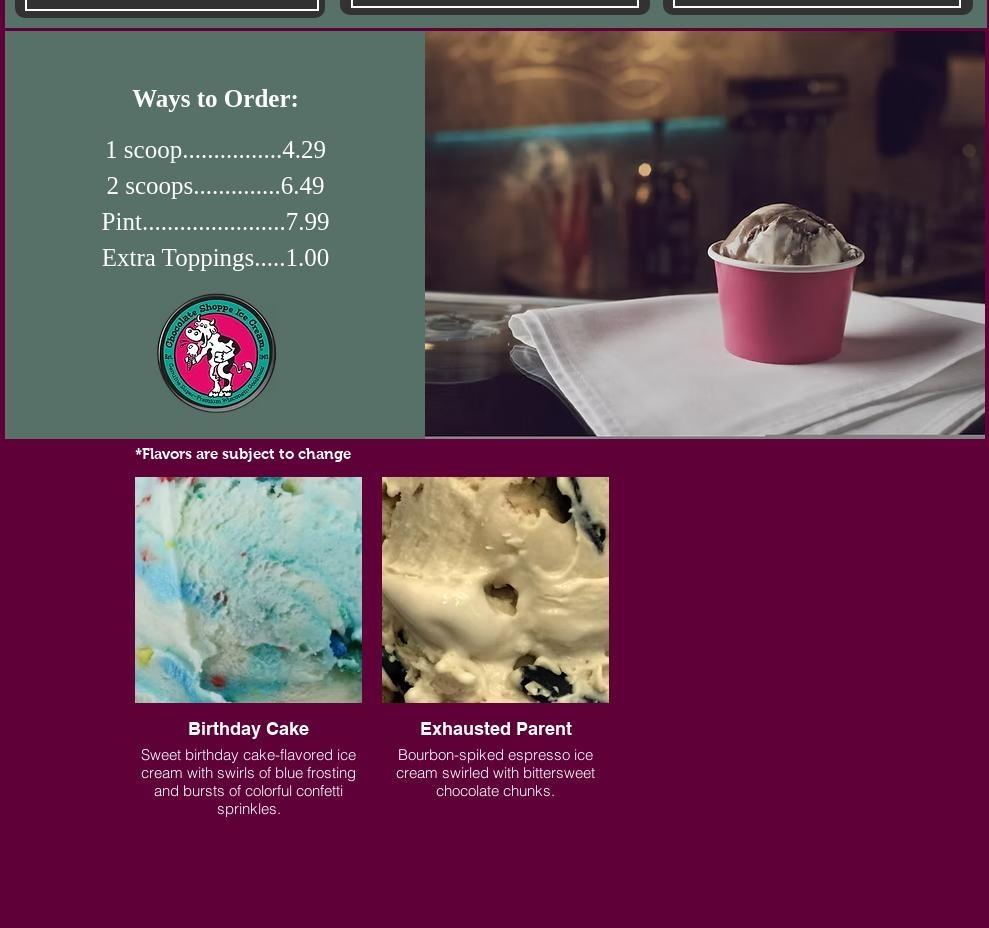 FrozenSpoon Menu
