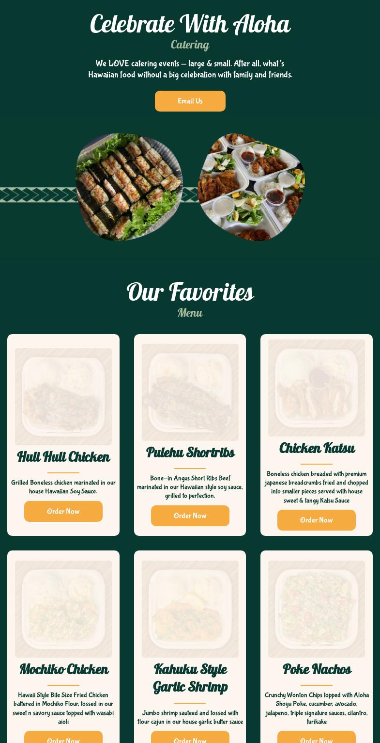 Da Local Boy Cafe Menu