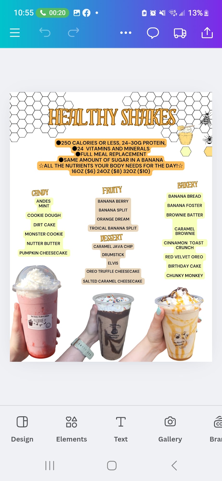 The Beehive Health & Wellness Menu