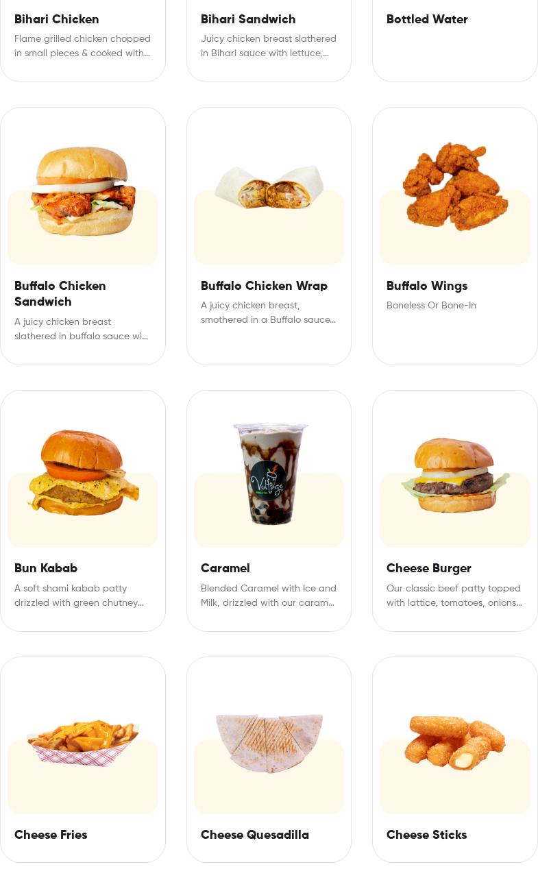 Voltage Bubble Tea Menu