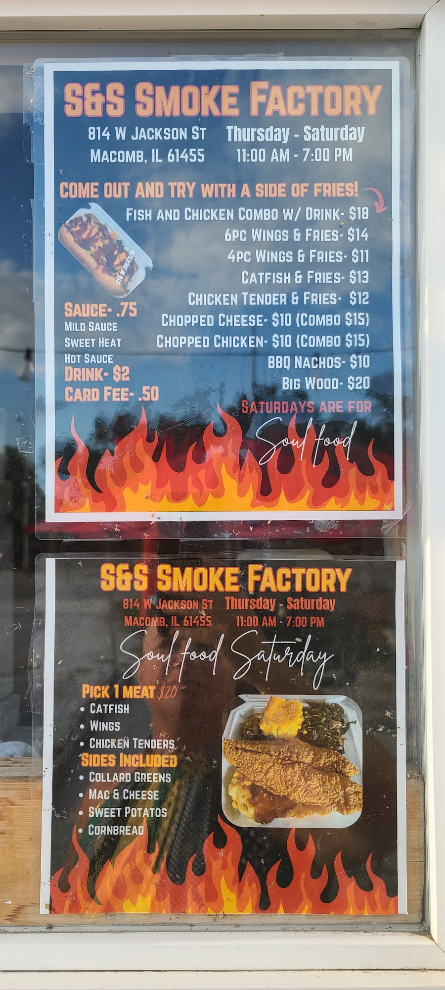 S&S SmokeFactory Menu