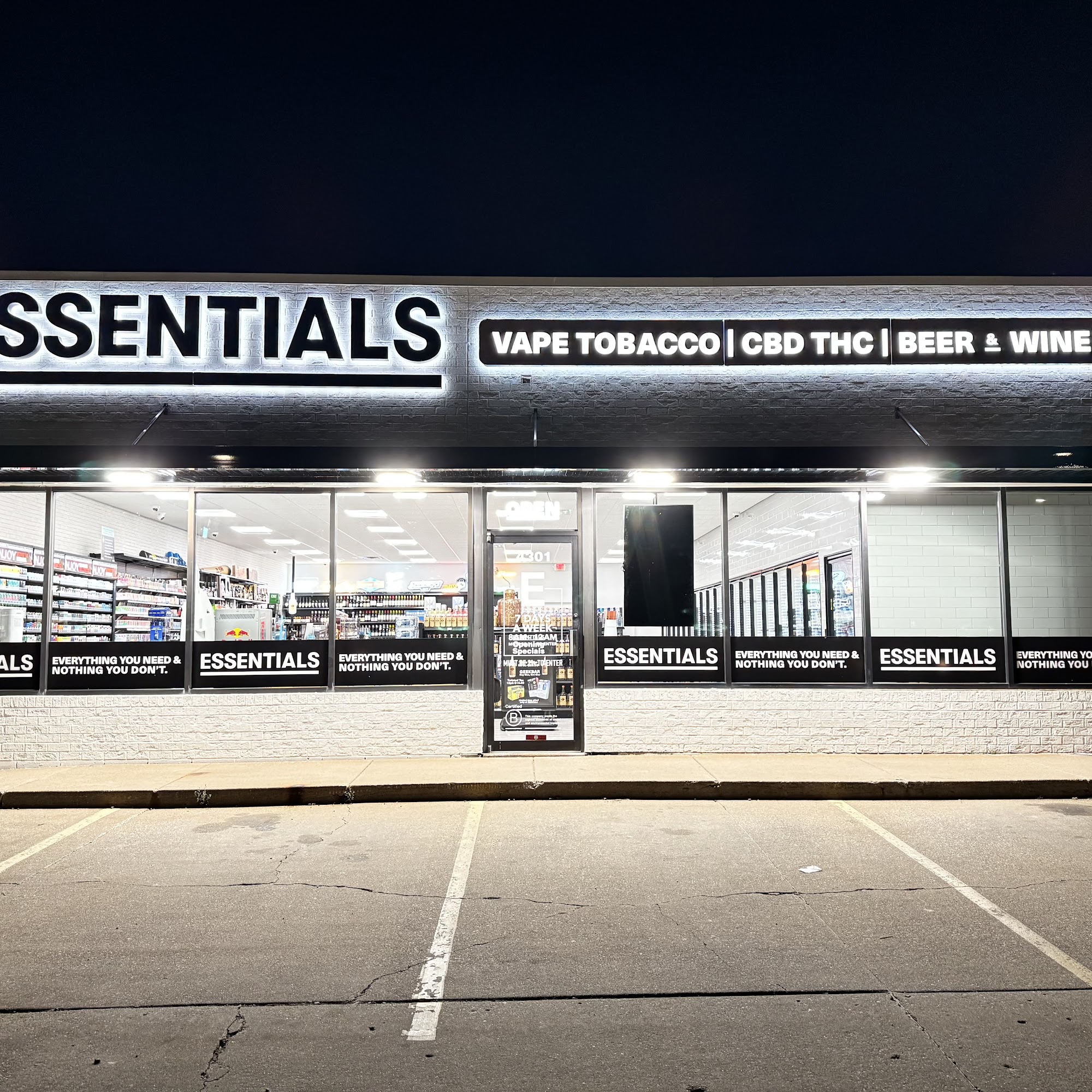 ESSENTIALS VAPE | THC | LIQUOR | BEER & WINE Moline