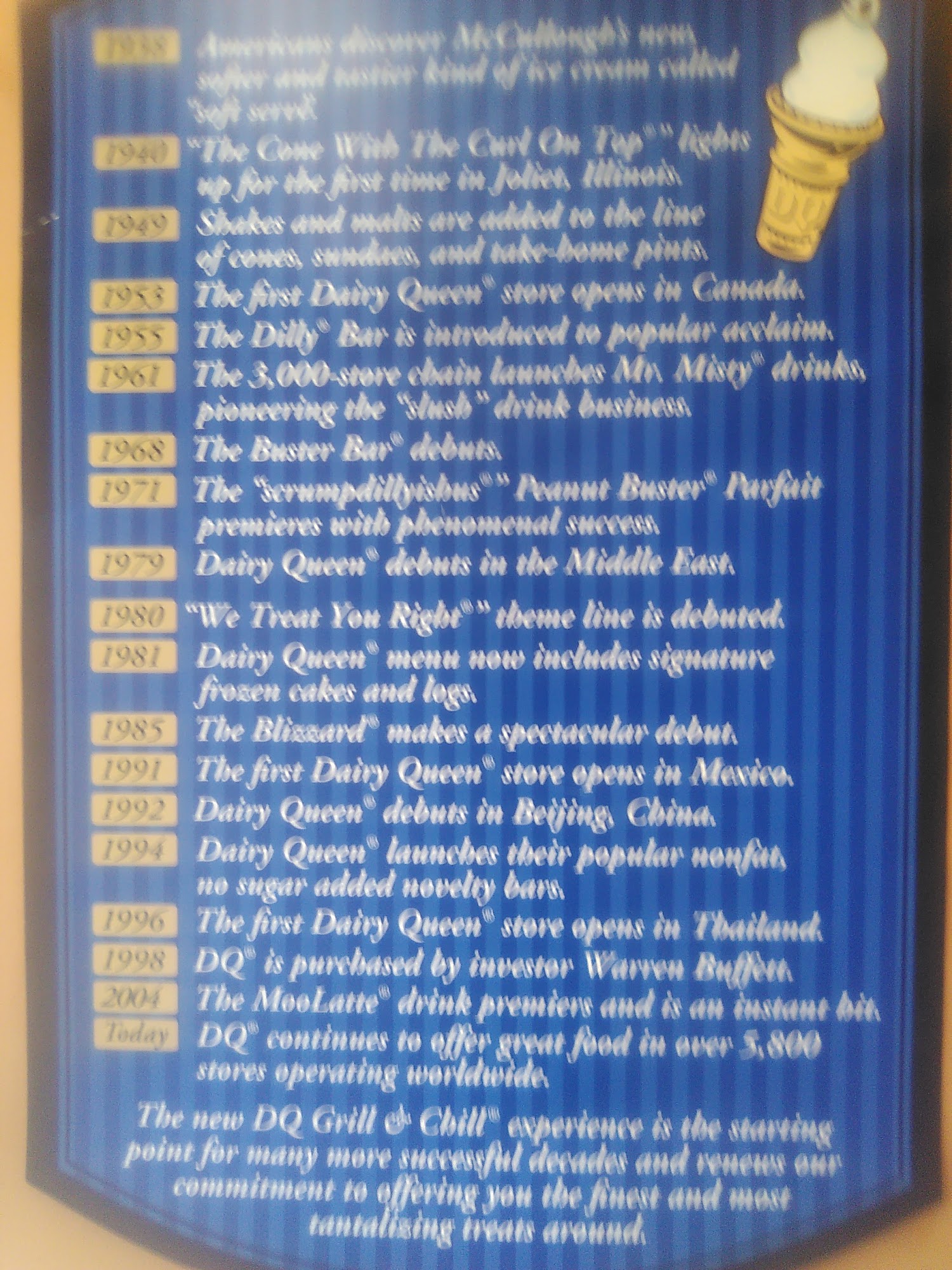 Dairy Queen Grill & Chill Menu