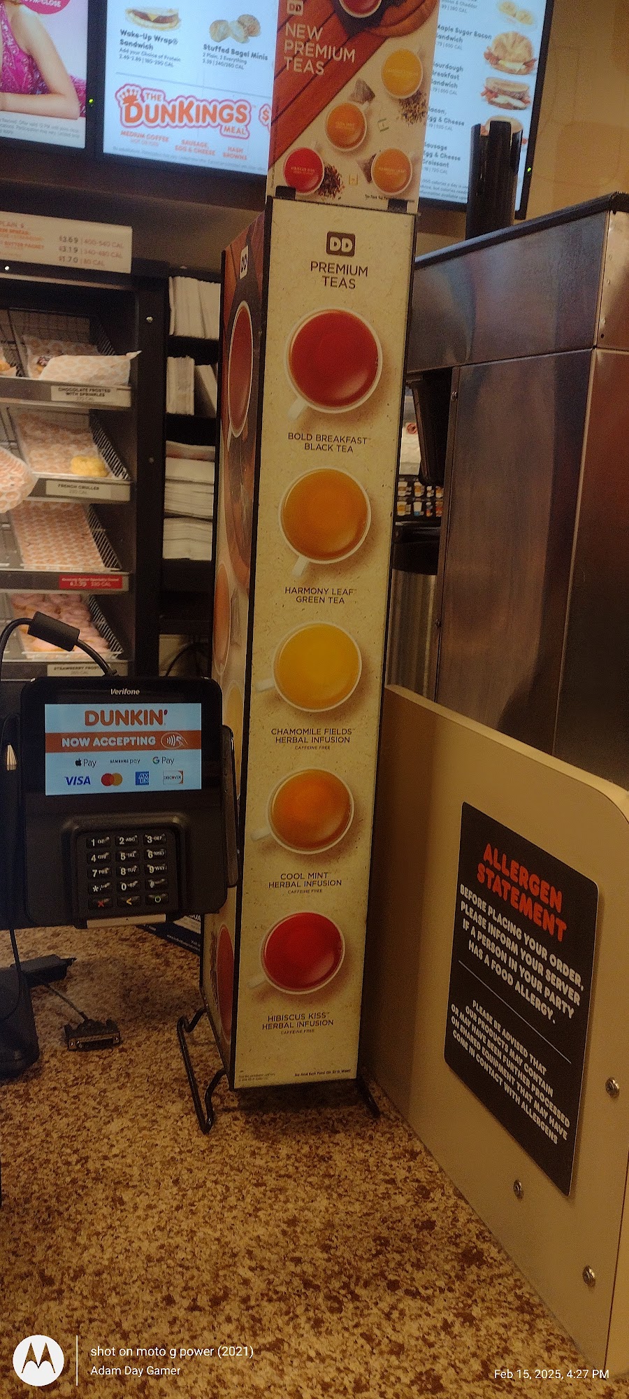 Dunkin' Menu