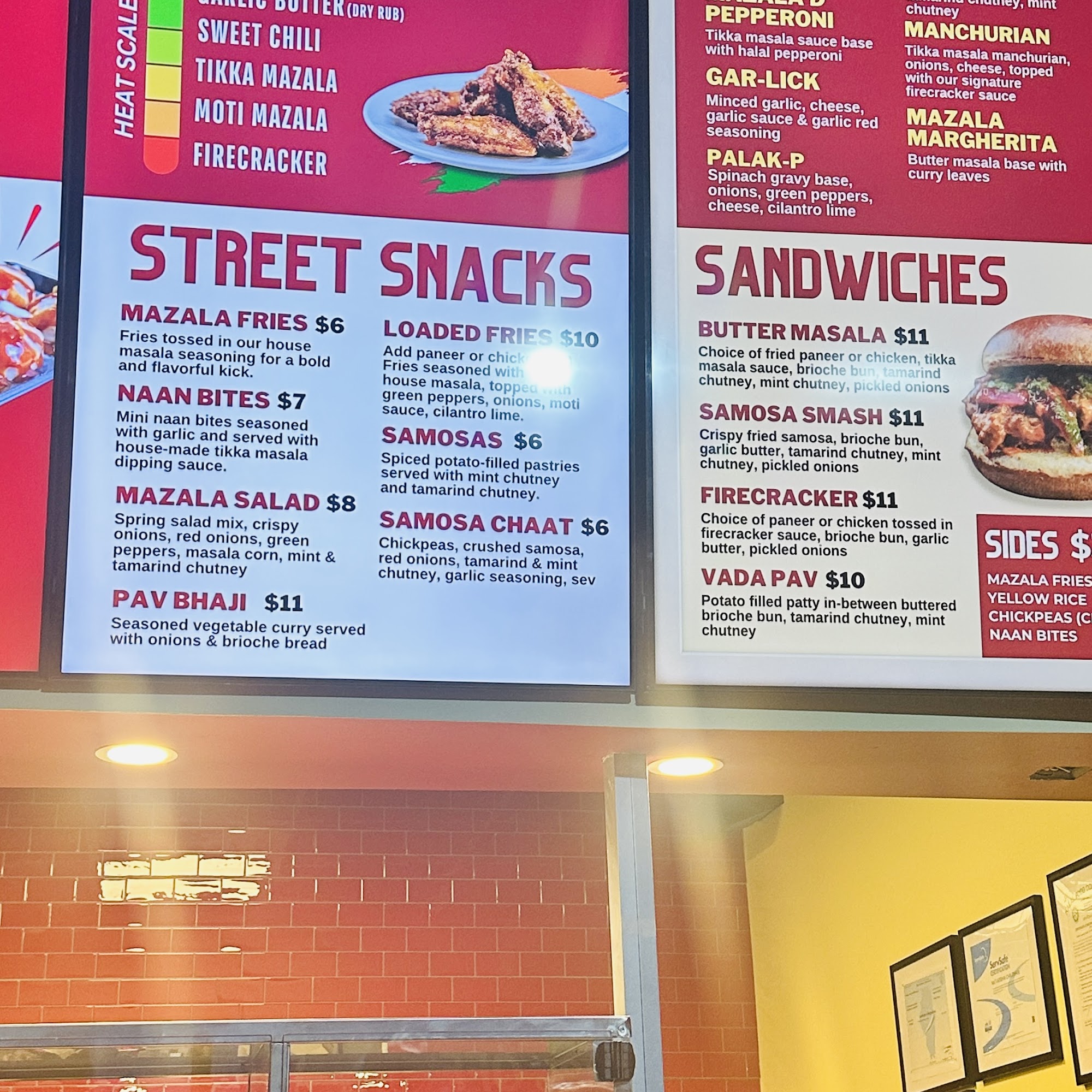 Mazala Pizza Naperville Menu