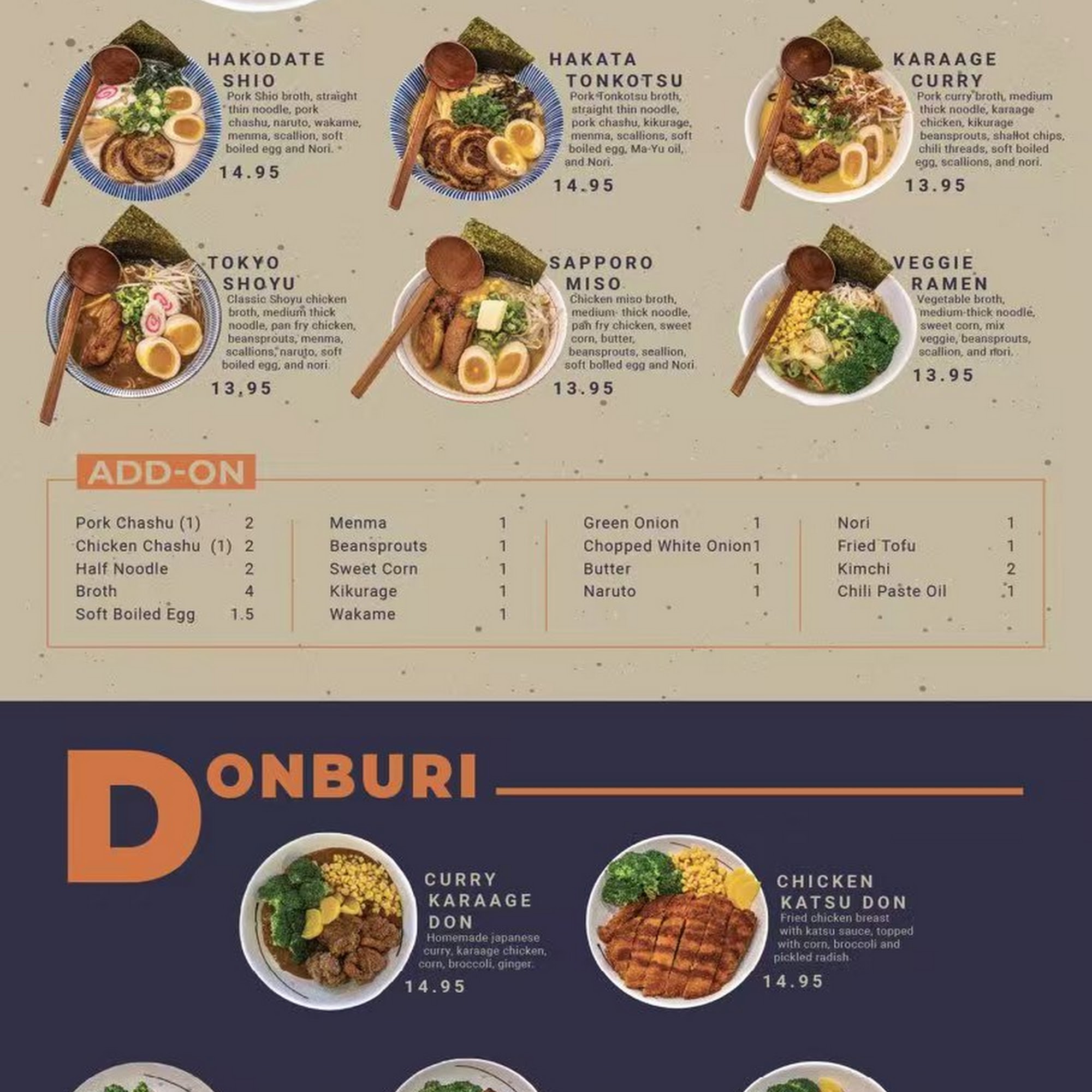 Yoshi Ramen Naperville Menu