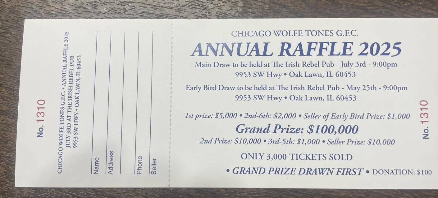 The Irish Rebel Pub Menu