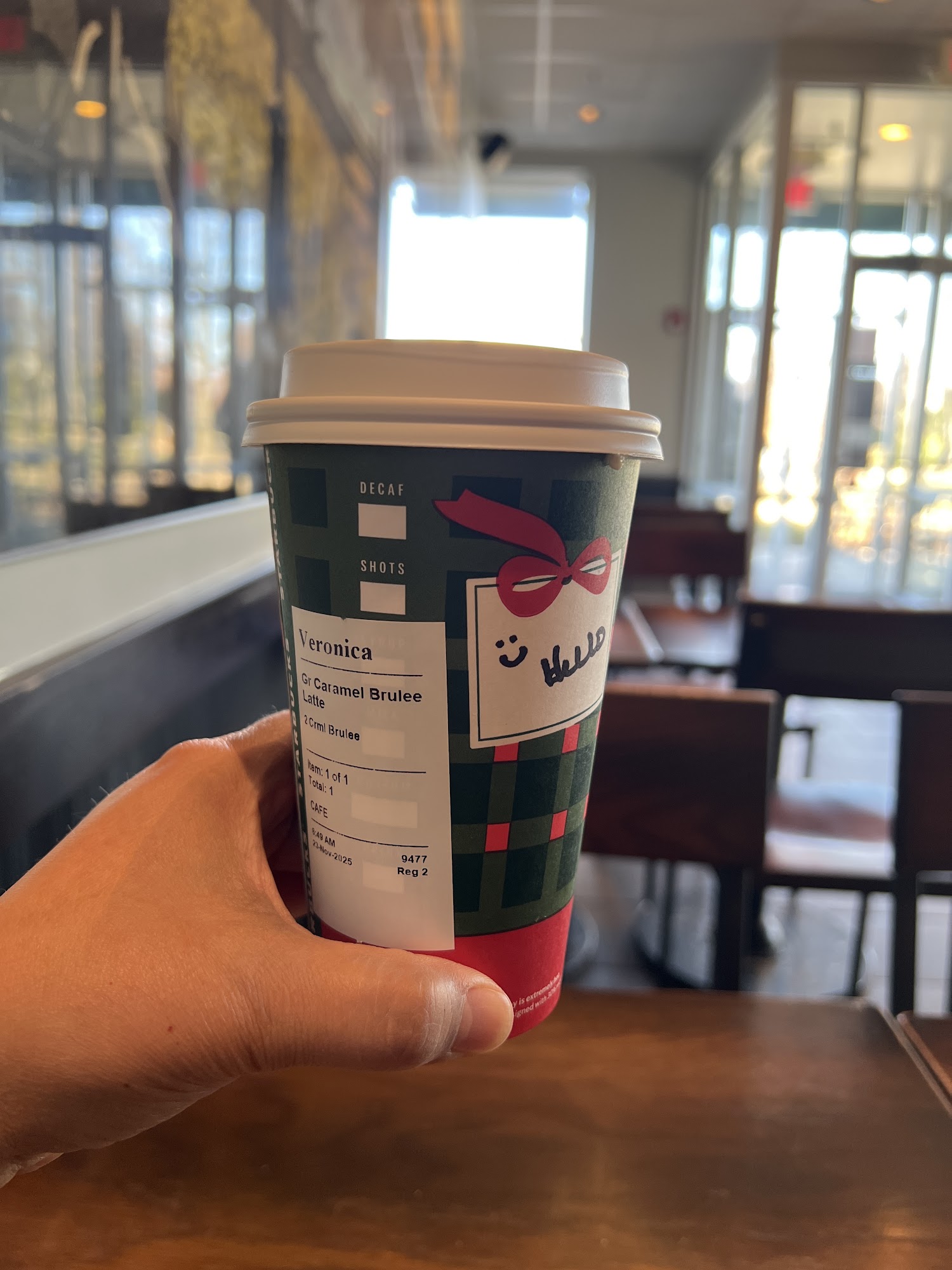 Starbucks Coffee Company Menu