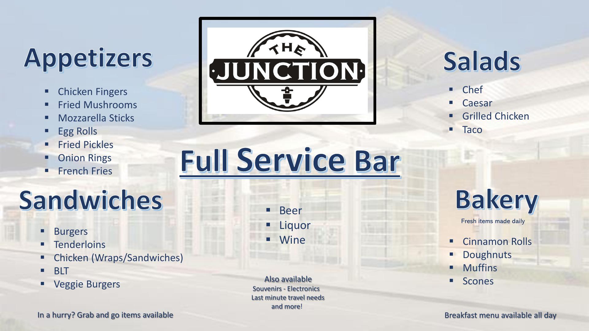 General Wayne A. Downing Peoria International Airport Menu