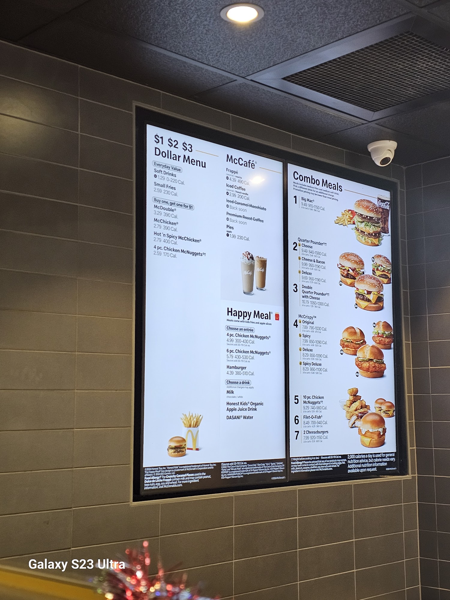 McDonald's Menu