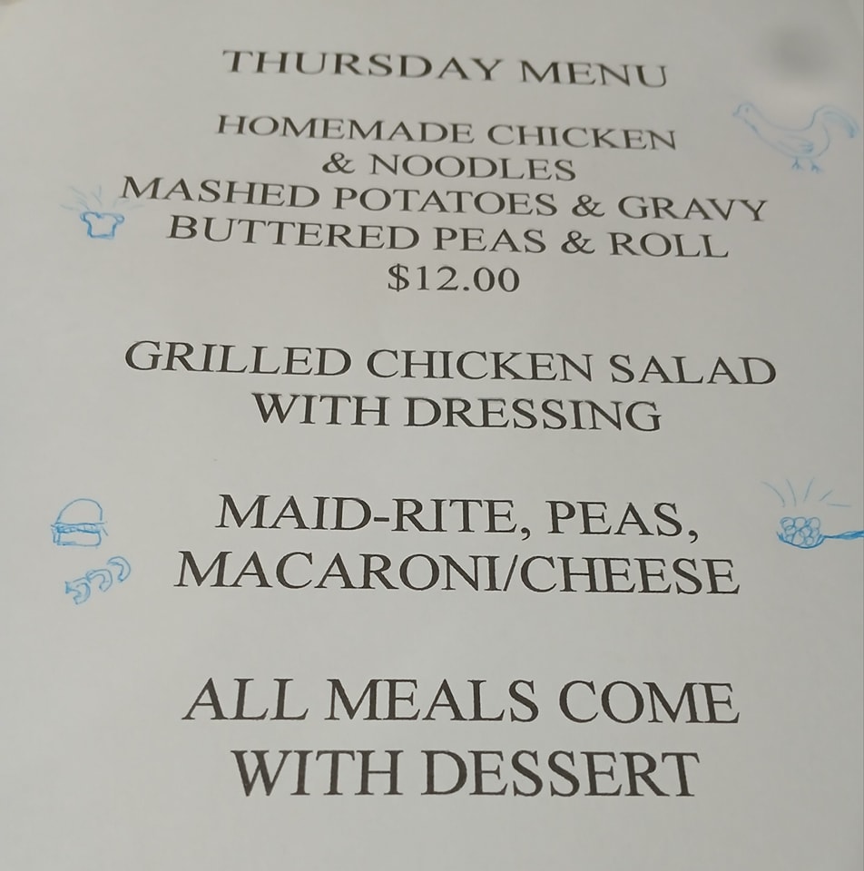 The Hooterville Cafe Menu
