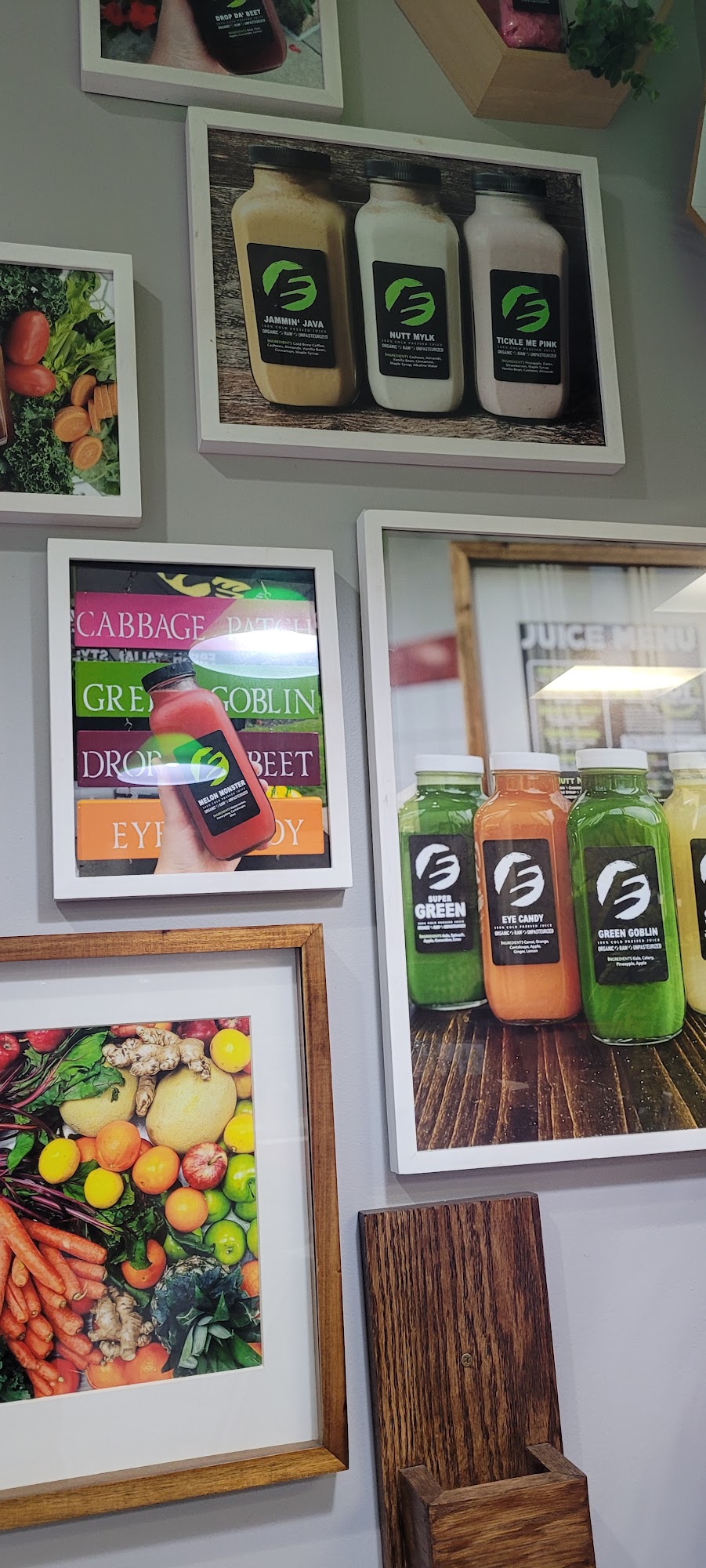 Elixir Juice Company Menu