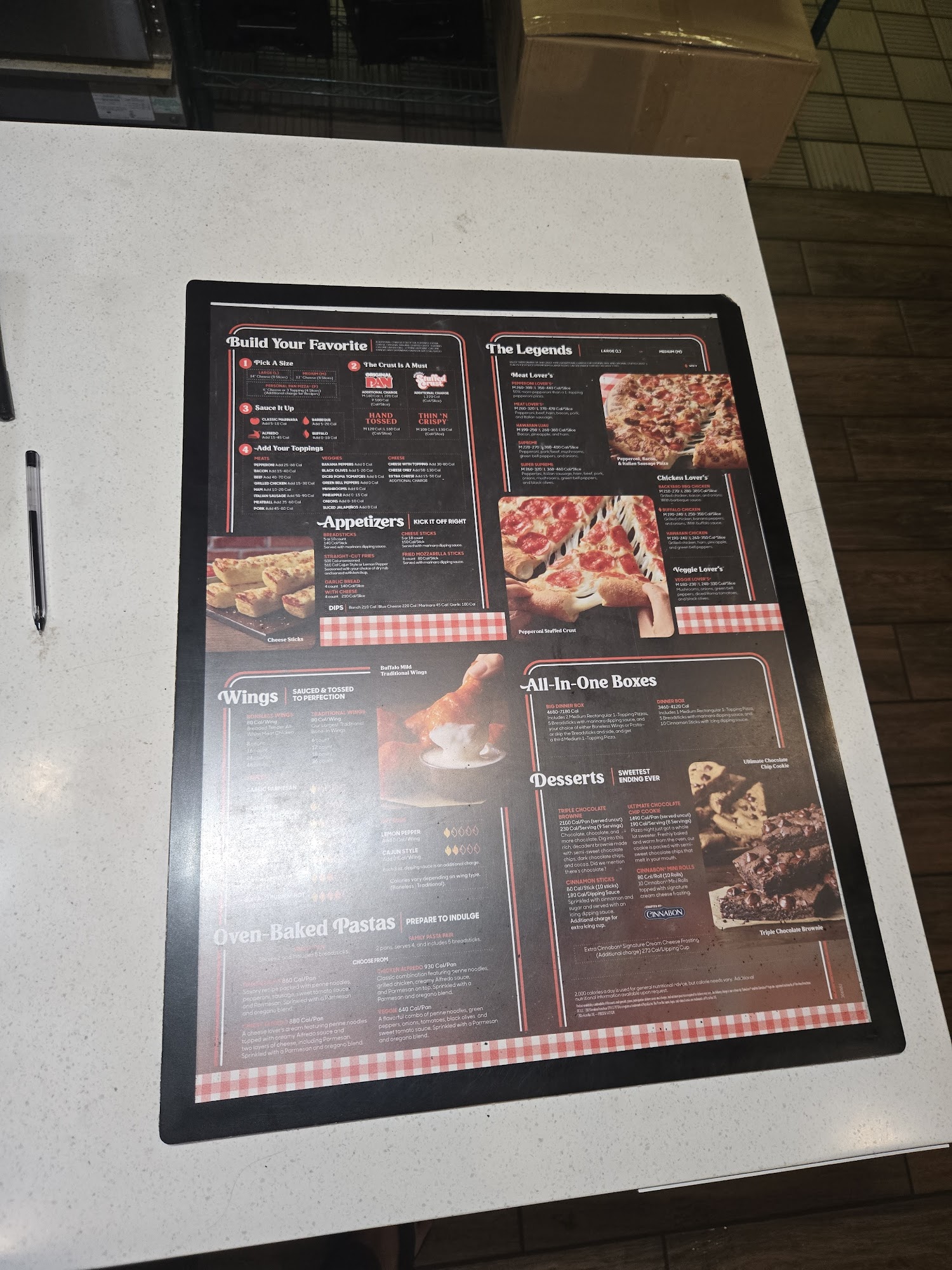 Pizza Hut Menu