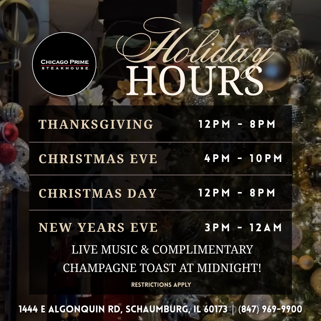 Chicago Prime Steakhouse Schaumburg