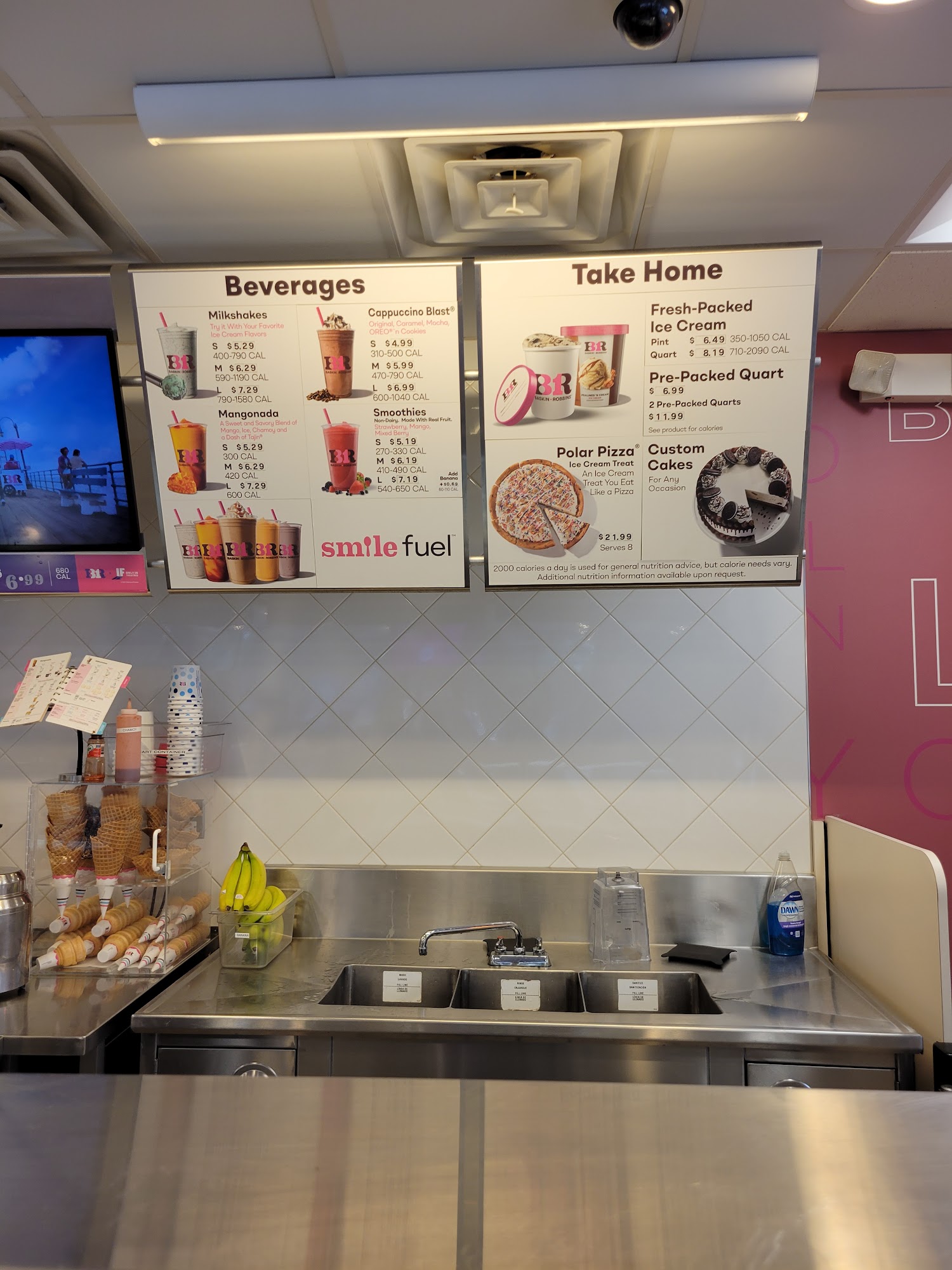 Baskin-Robbins Menu
