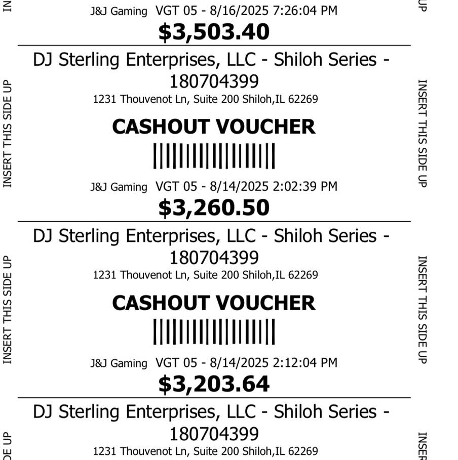 Debbie's Gaming Lounge Menu
