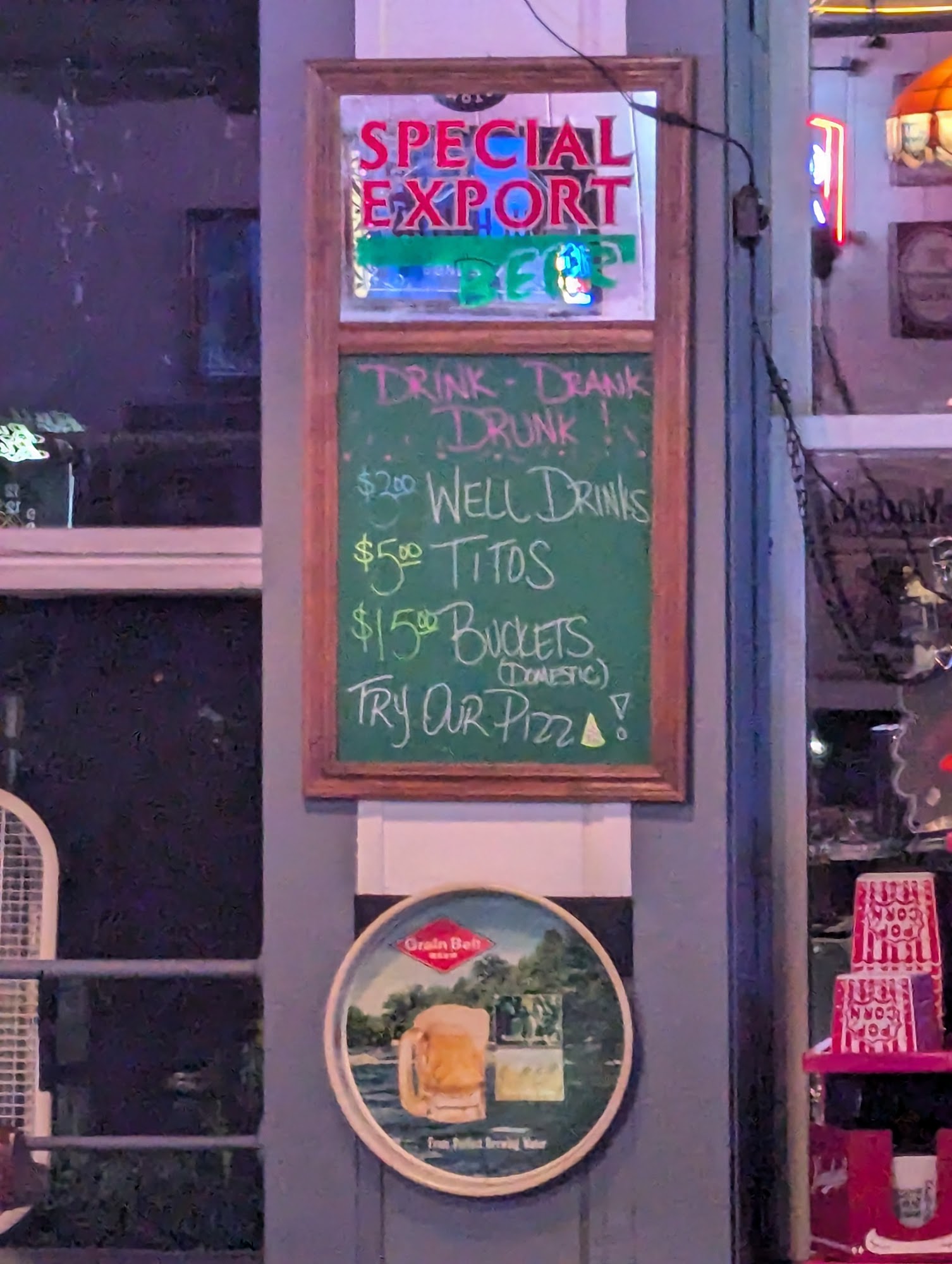 Millie's Corner Tap Menu