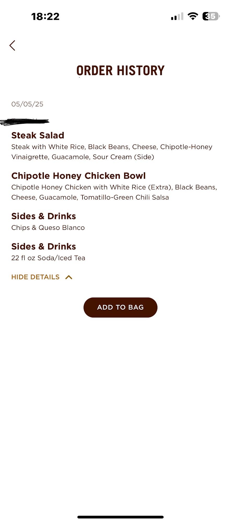 Chipotle Mexican Grill Menu