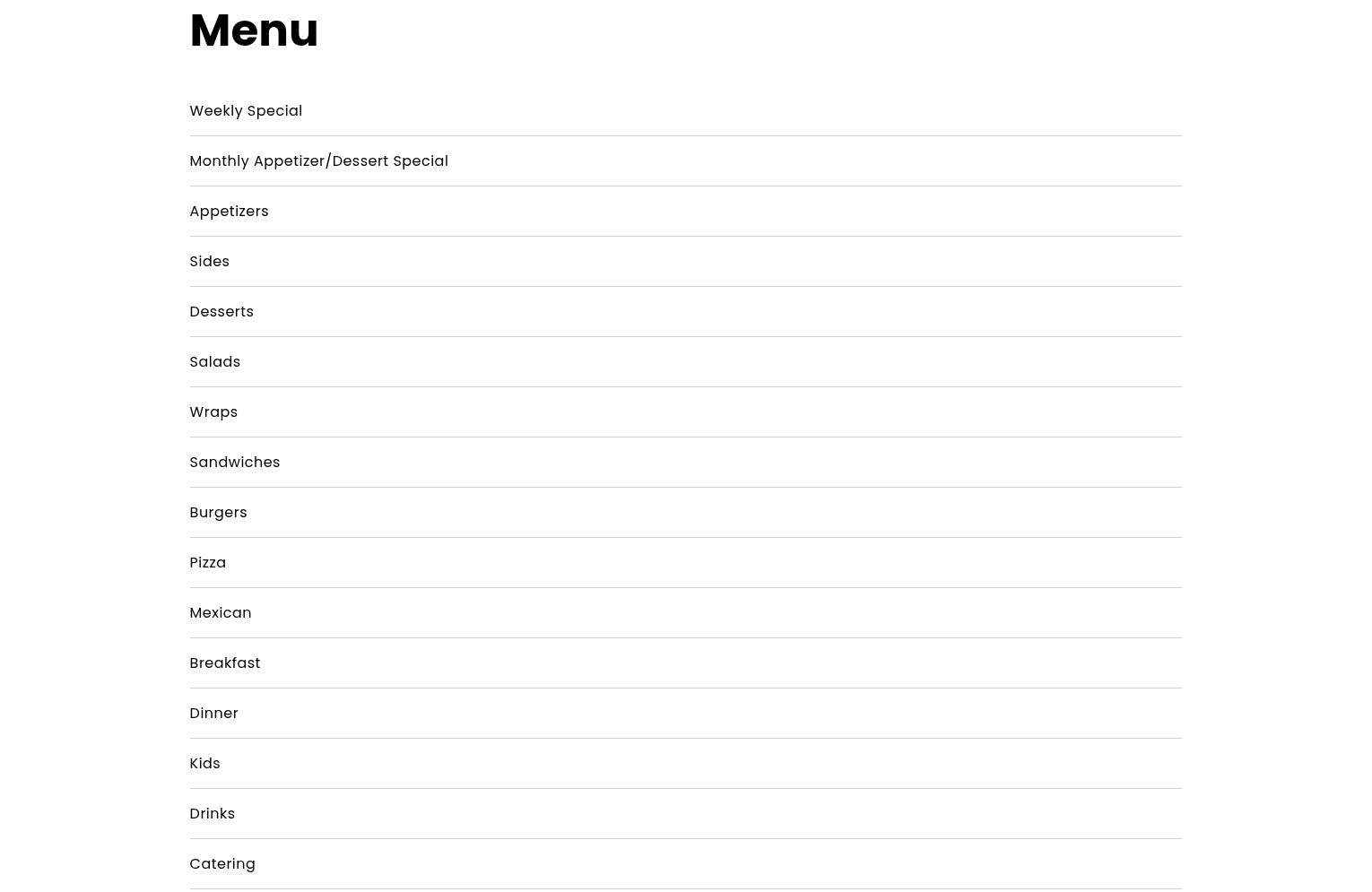 Chicago Loop Sports Bar & Grill Menu